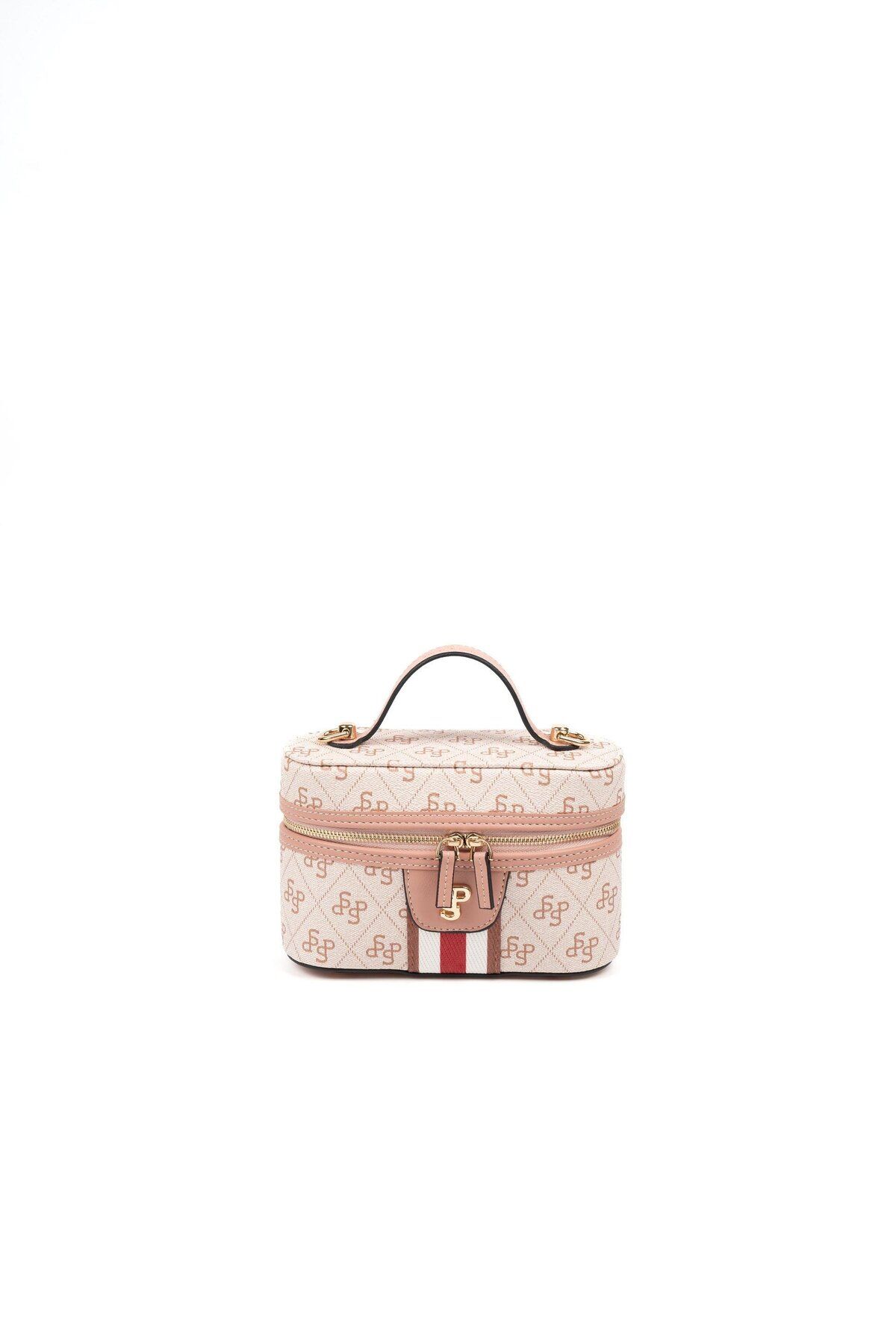 Silver Polo Silver & Polo Pembe - Somon SP1195 Kadın Makyaj Çantası