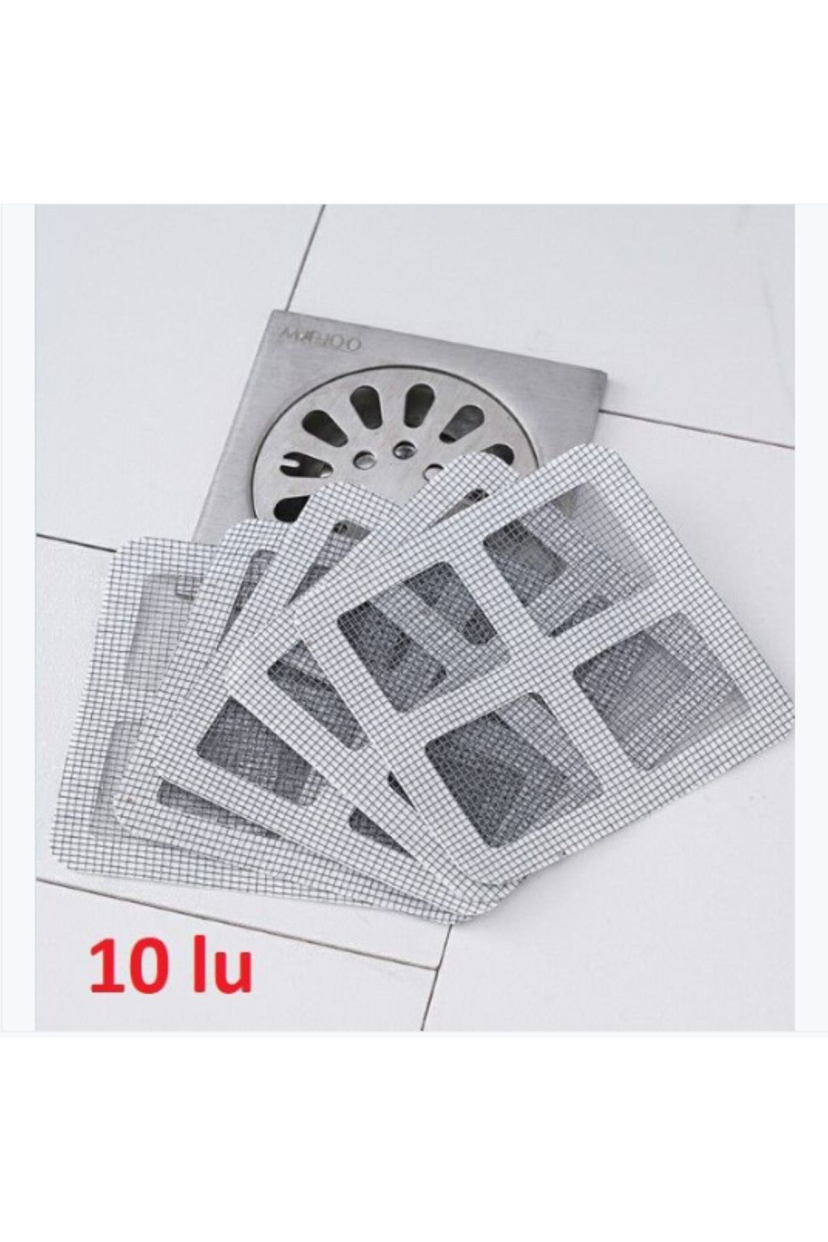 BerSel Butik 10 lu Lavabo Süzgeci, Banyo Gider Süzgeci, Sineklik Tamir Kiti