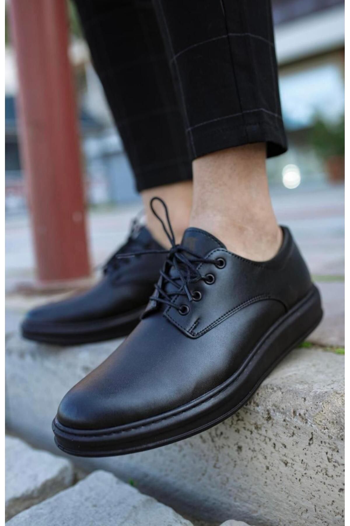 Byshoes Knack Klasik Erkek Ayakkabı 001 Siyah (Siyah Taban)