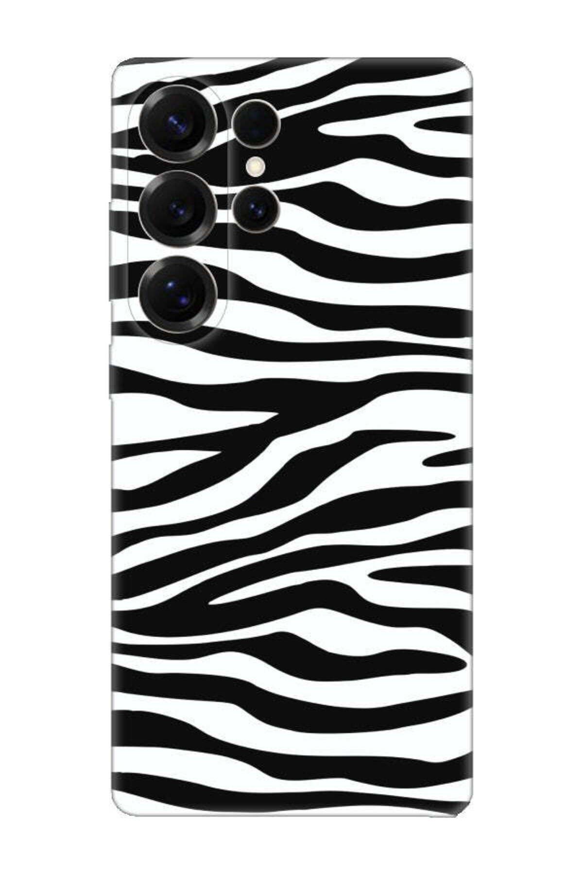 frondcase Samsung S25 Ultra Zebra Desen Siyah Telefon Kılıfı