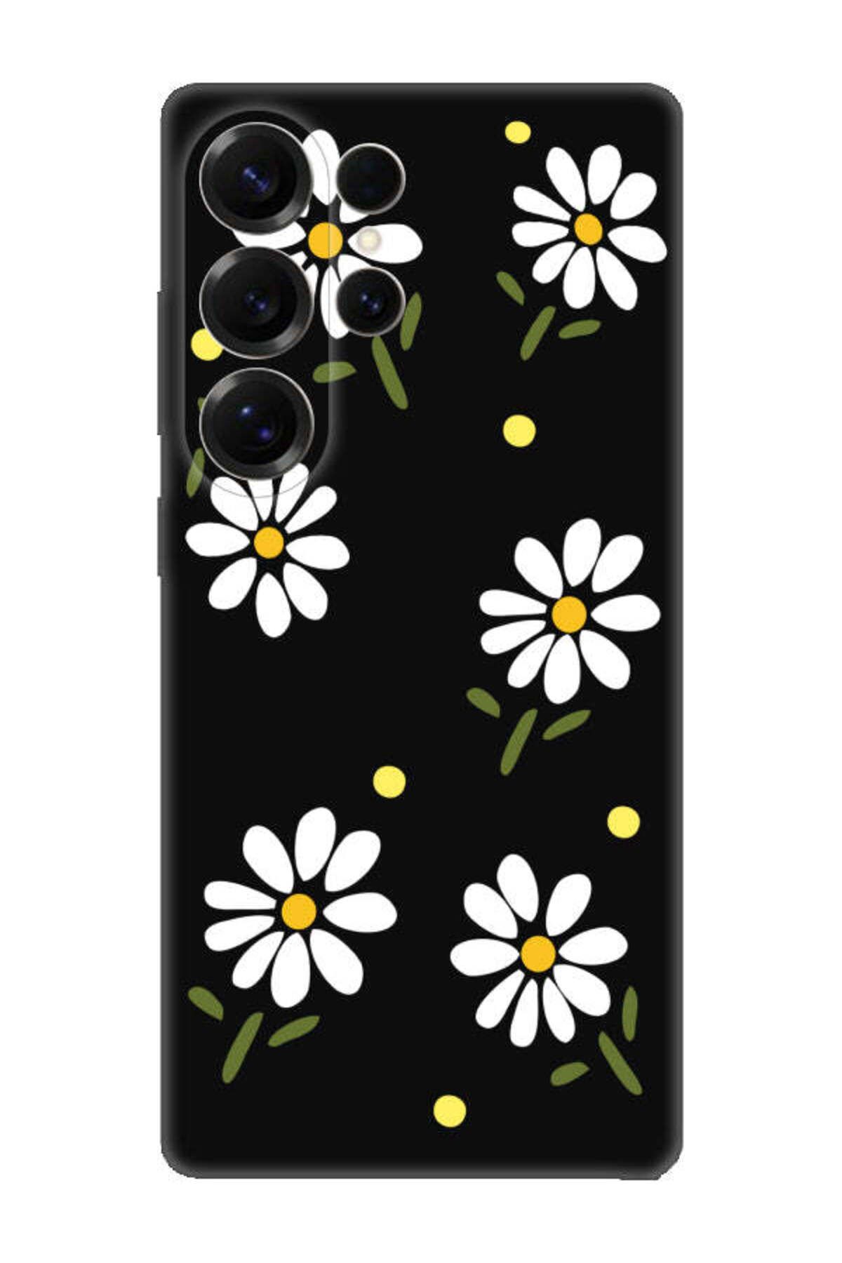 frondcase Samsung S25 Ultra Papatya Siyah Telefon Kılıfı