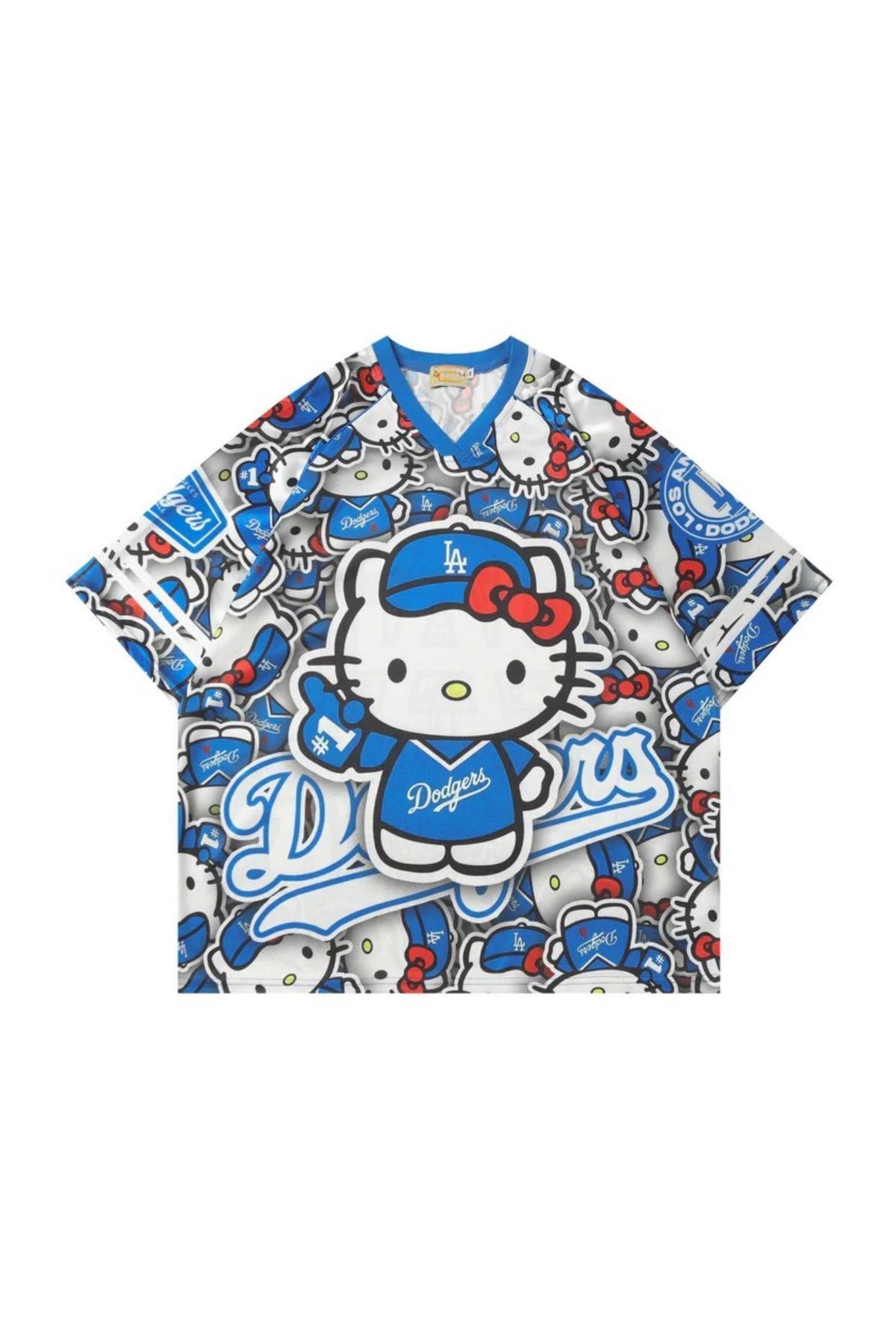 Touz Moda Kitty Detail Jersey Forma T-shirt