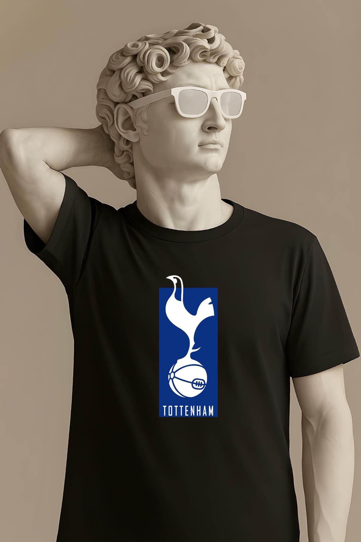 362BASKI Tottenham Minimal Tasarım Logo Baskılı Tshirt
