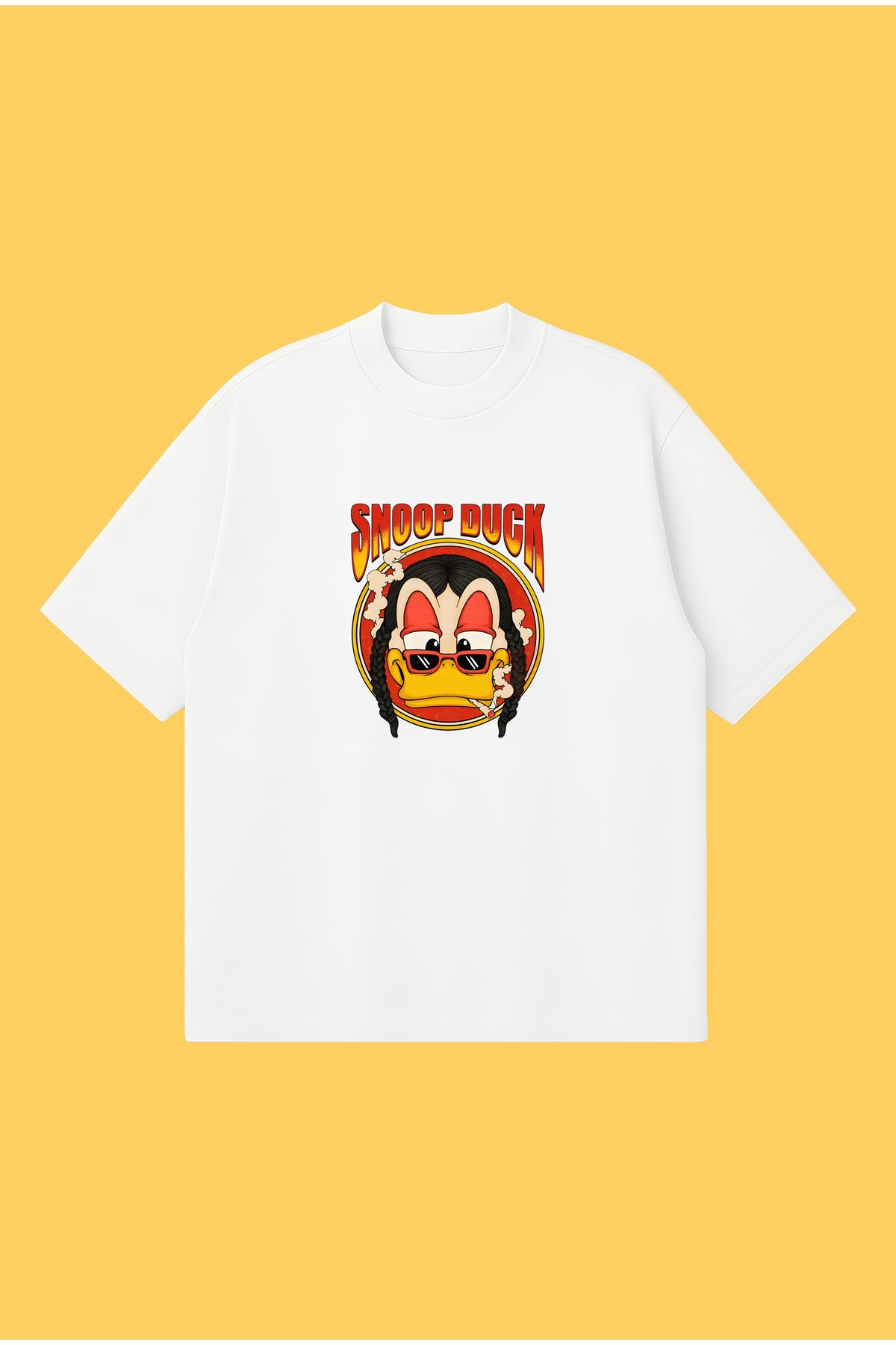 PURE POWER Snoop Duck Boxy Fit Oversize Unisex Tshirt – Baskılı Tişört | Streetwear