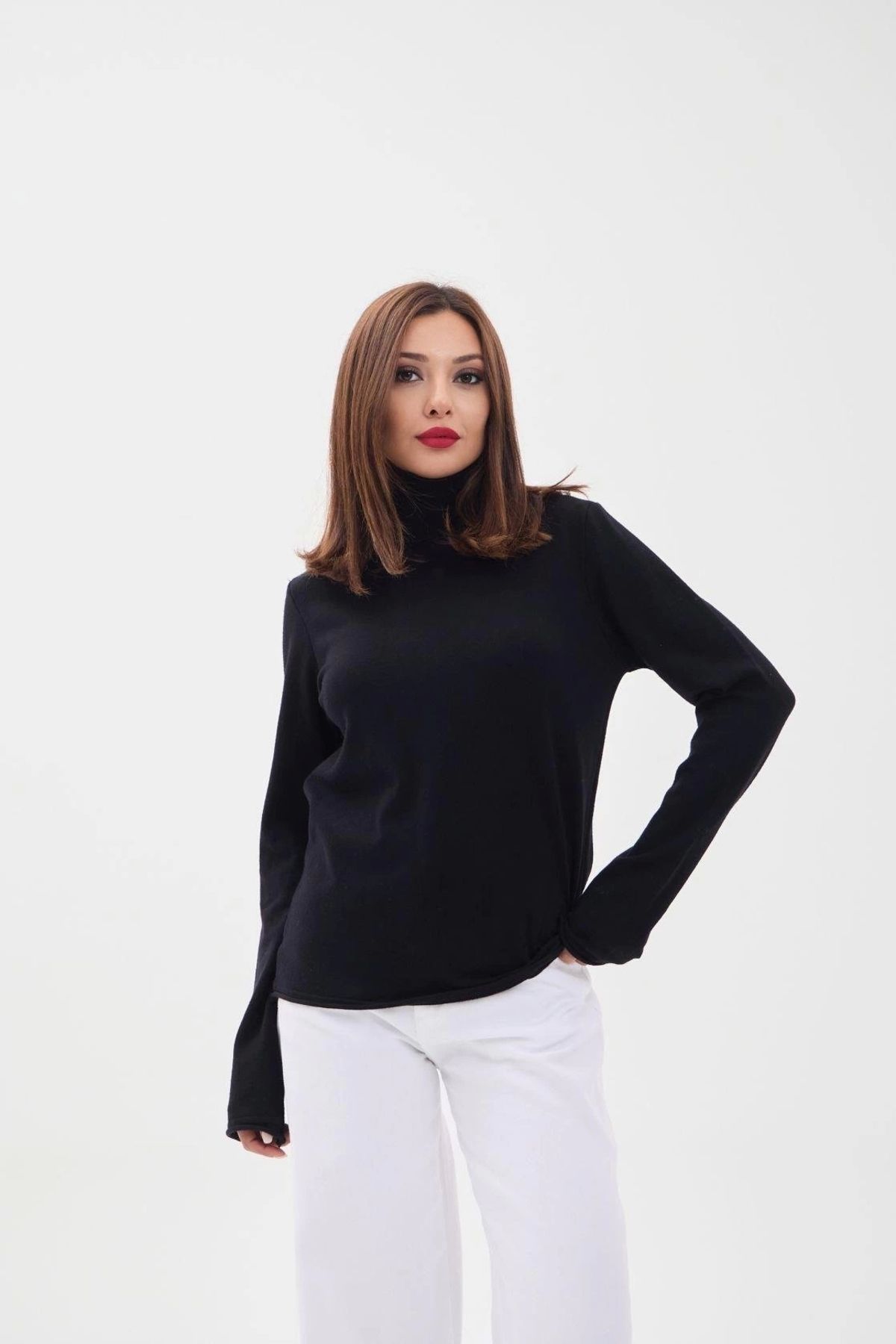 MODA 4214 TRİKO DÜZ BALIKÇI SALAŞSİYAH