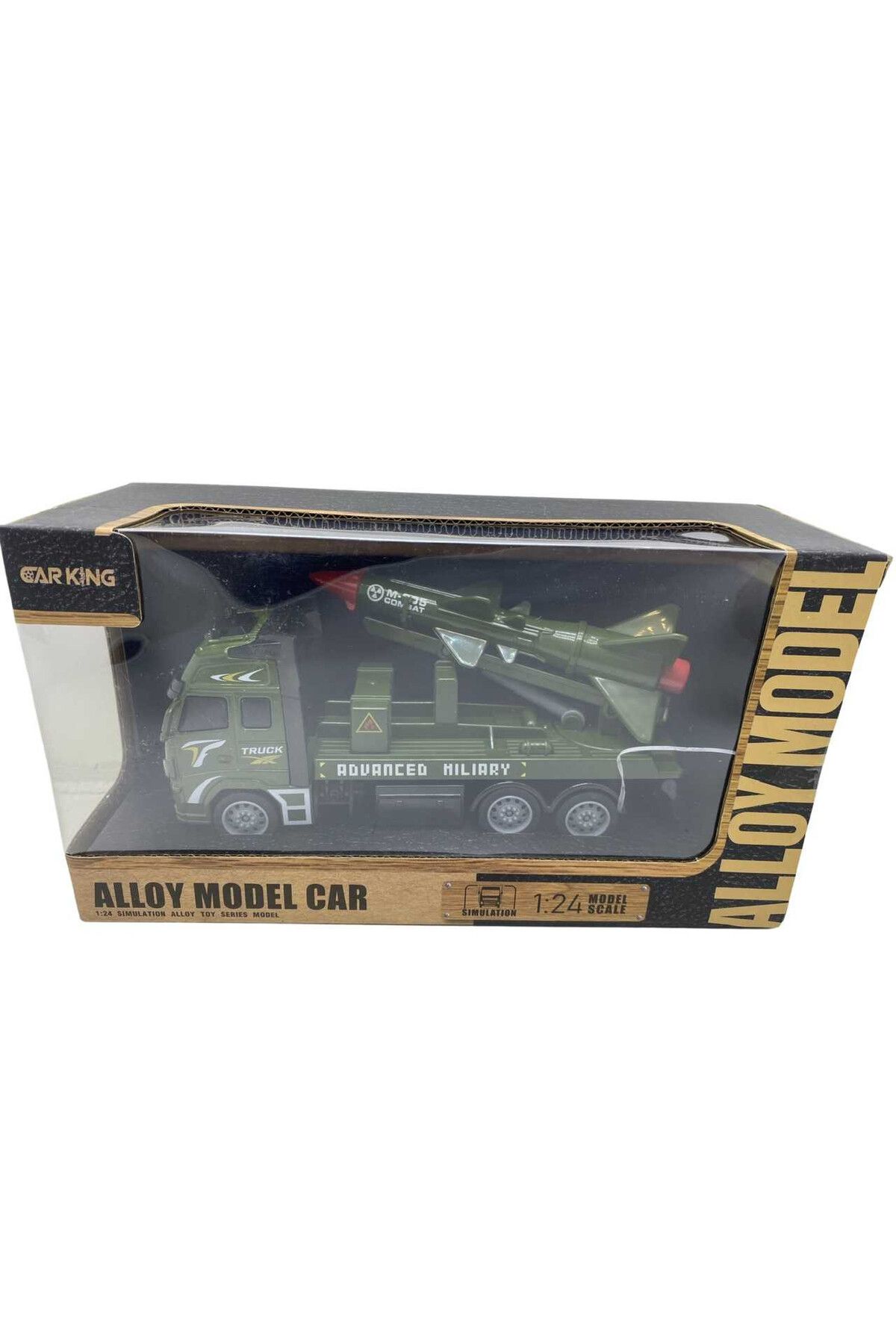 JPT Macheta Metal Si Plastic Camion De Armata Cu Racheta Hipersonica 1:24 - One Size