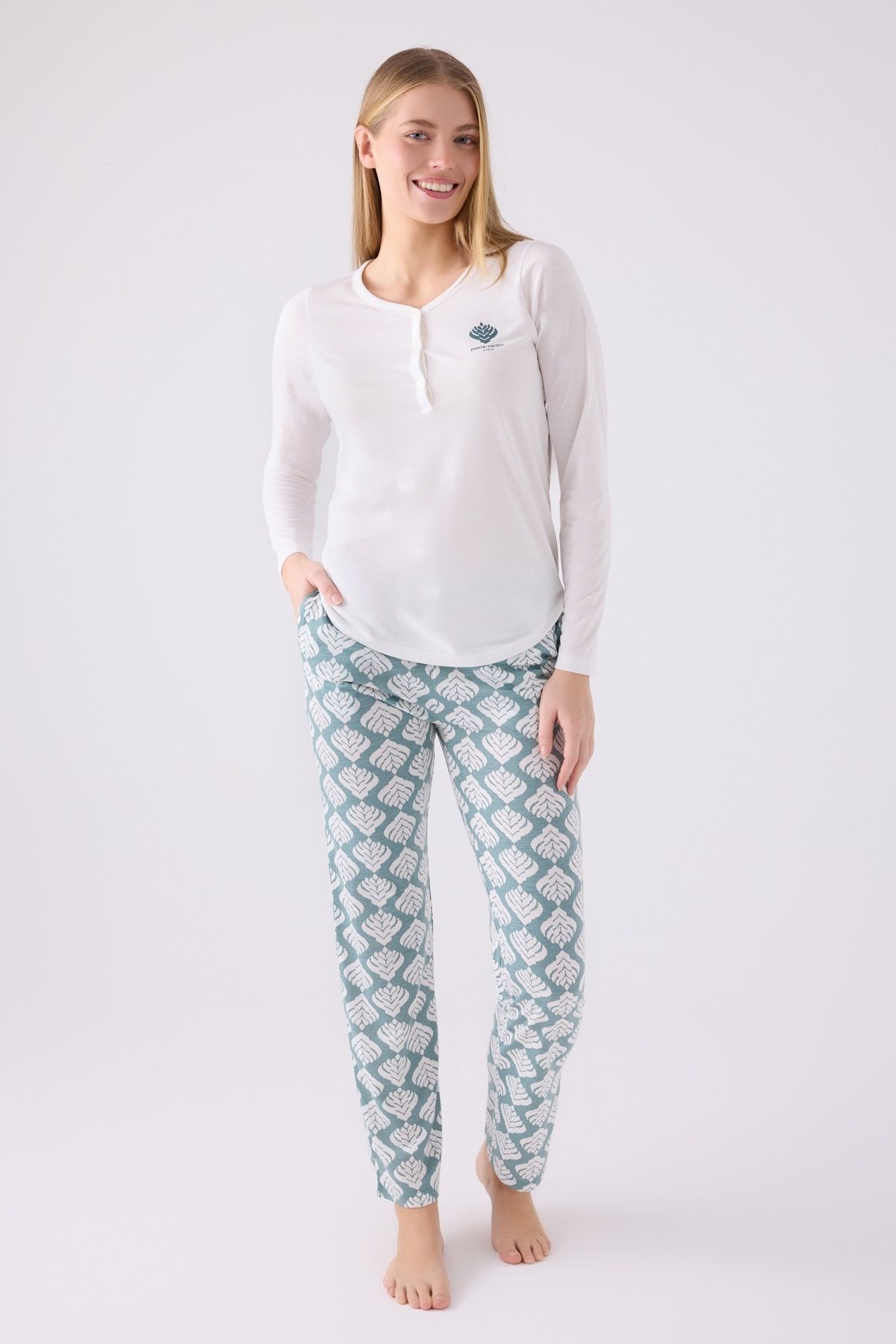Pierre Cardin İkili Pijama Takım Krem - Süprem - 2 Li Takım