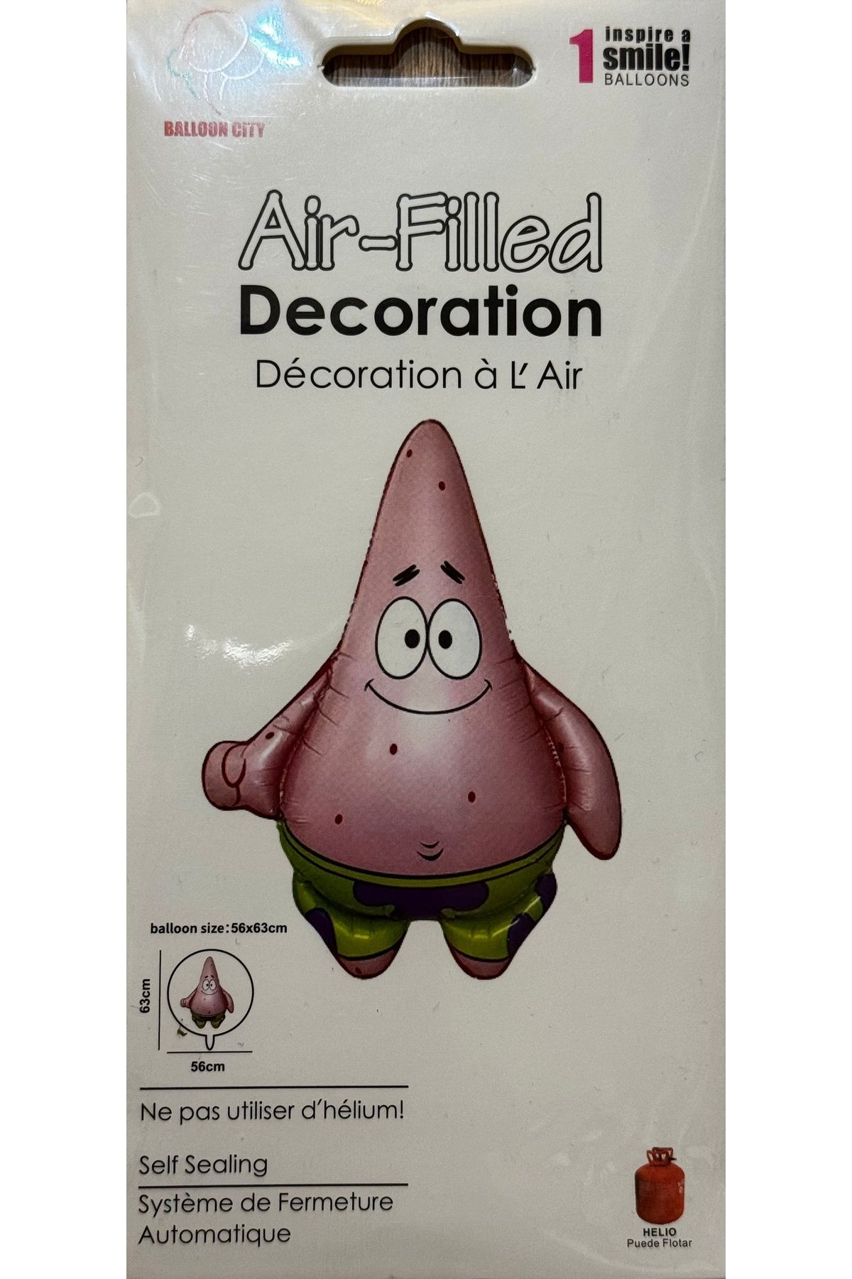 KATRİN Sünger Bob patrick tekli folyo balon