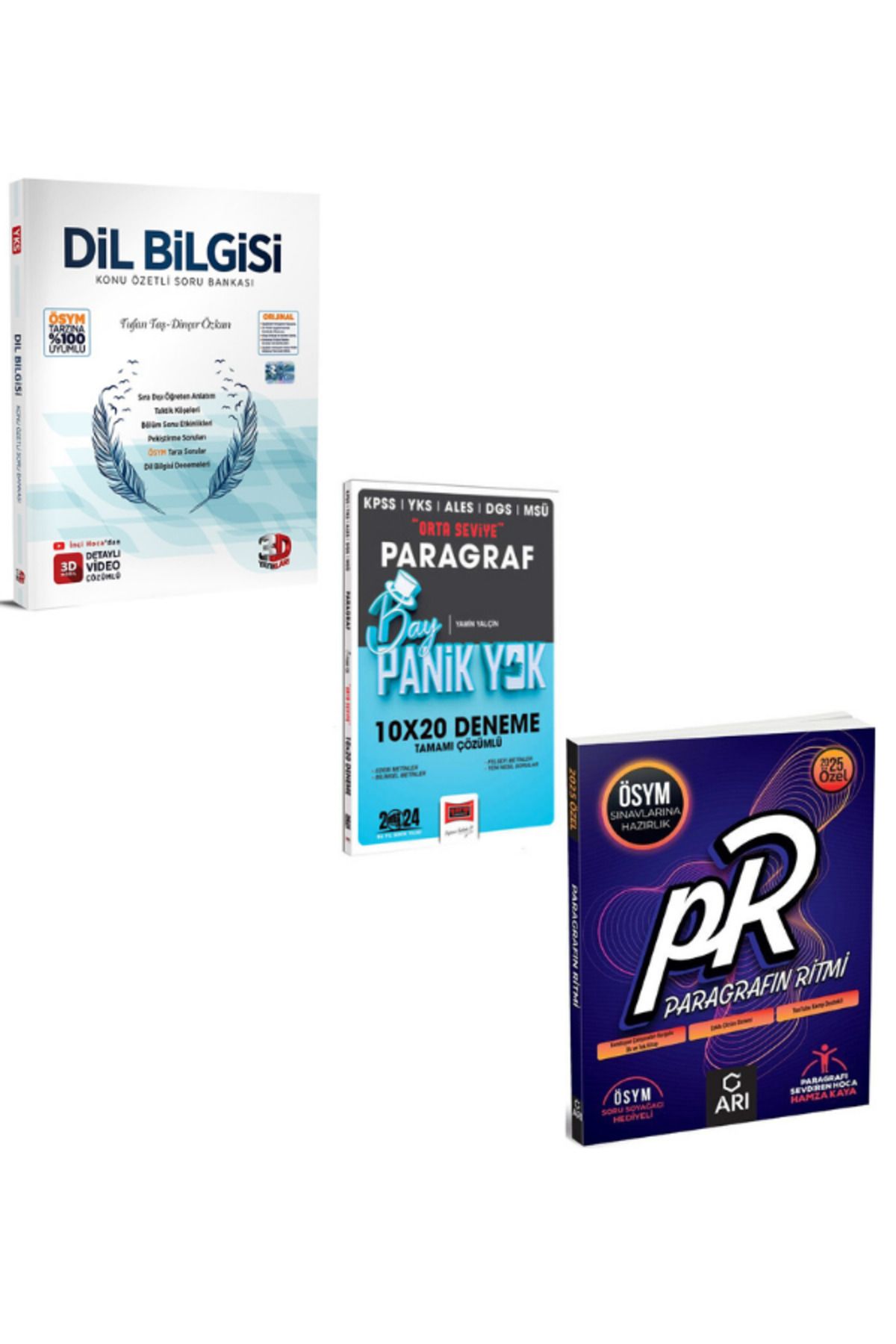 Yargı Yayınları 2025 3d dilbilgisi soru ve arı paragrafın ritmi paragraf soru + paragraf deneme