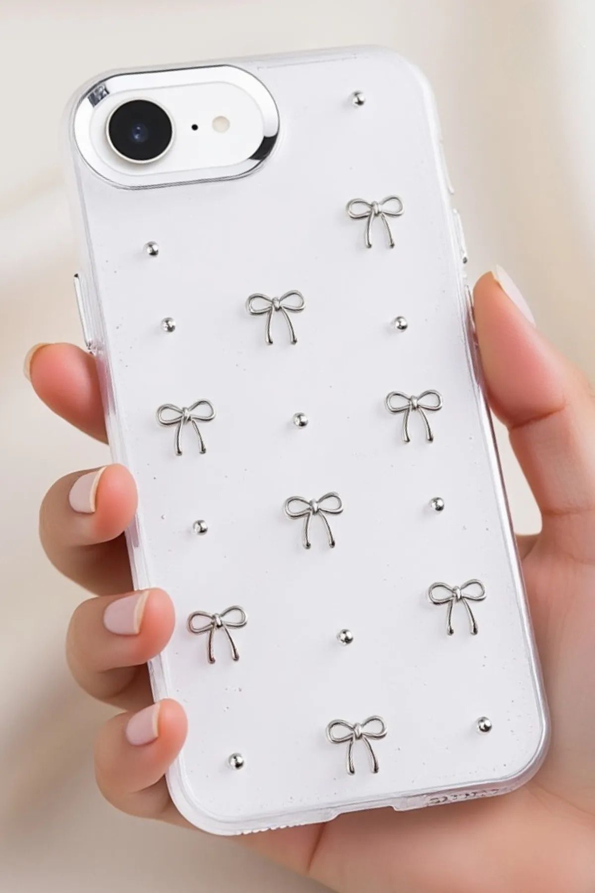 CPSTORE Iphone 16E Uyumlu Mini Fiyonk Oyuncak Tasarımlı Esnek Silikon Kılıf