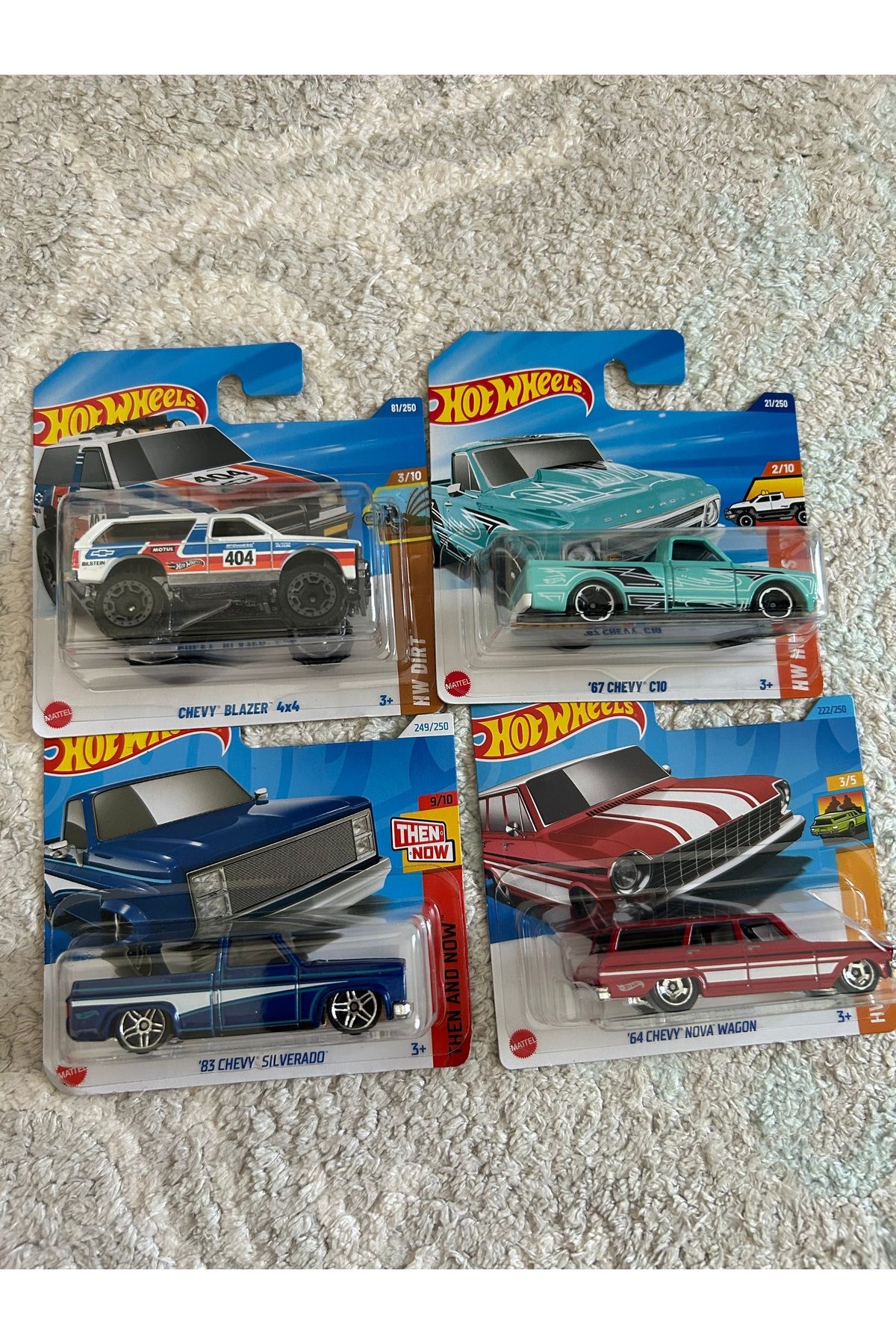 Hotwhells Hotwheels tekli 4 adet Chevy model araba