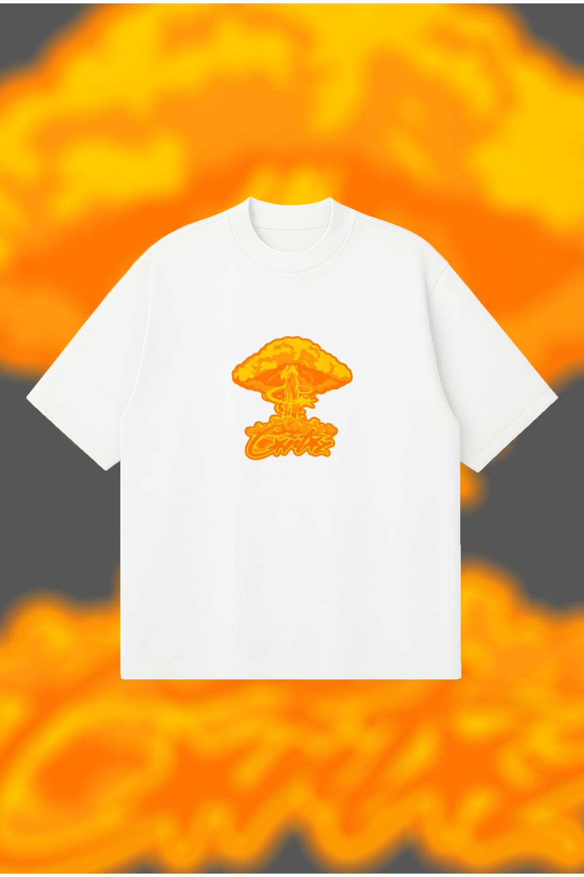 PURE POWER Corteiz Boom Boxy Fit Oversize Unisex Tshirt – Baskılı Tişört | Streetwear