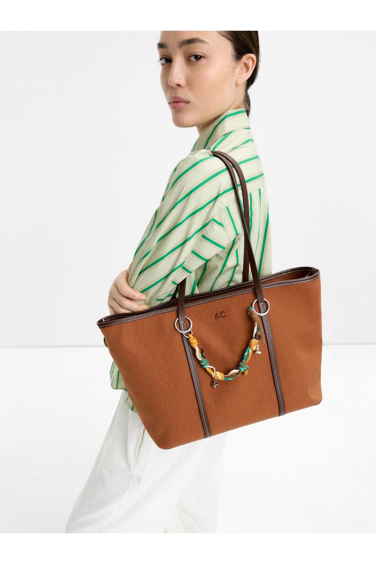 PARFOIS Çıkarılabilir Aksesuarlı Shopper Çanta