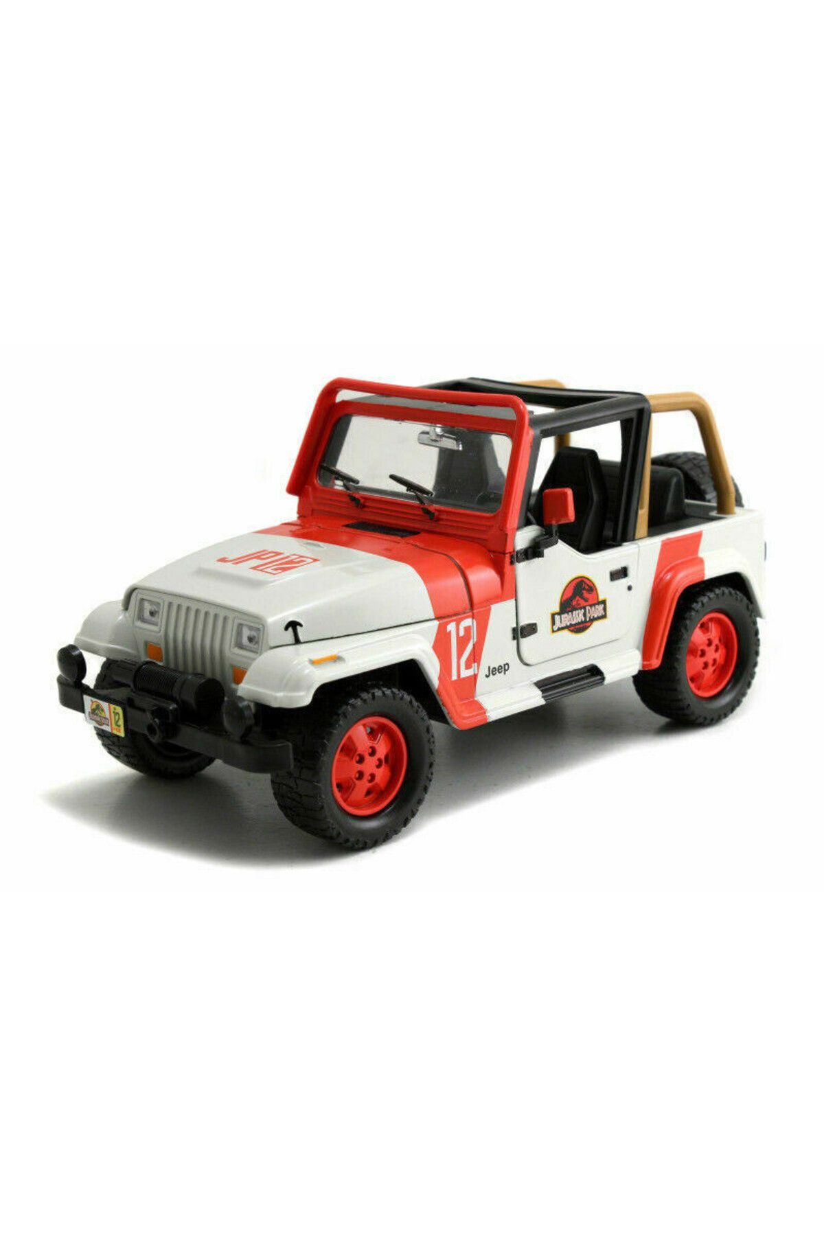 JPT Macheta Jada 1/32 Jurassic Park Jeep Wrangler, Grey/red - One Size