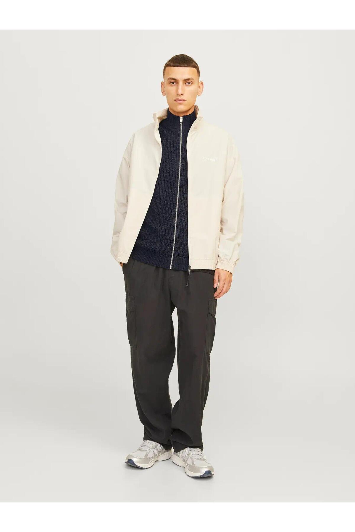 ژاکت کشی مردانه راسته آستین بلند | جک اند جونز Jack & Jones 12257483-NA - تصویر 6