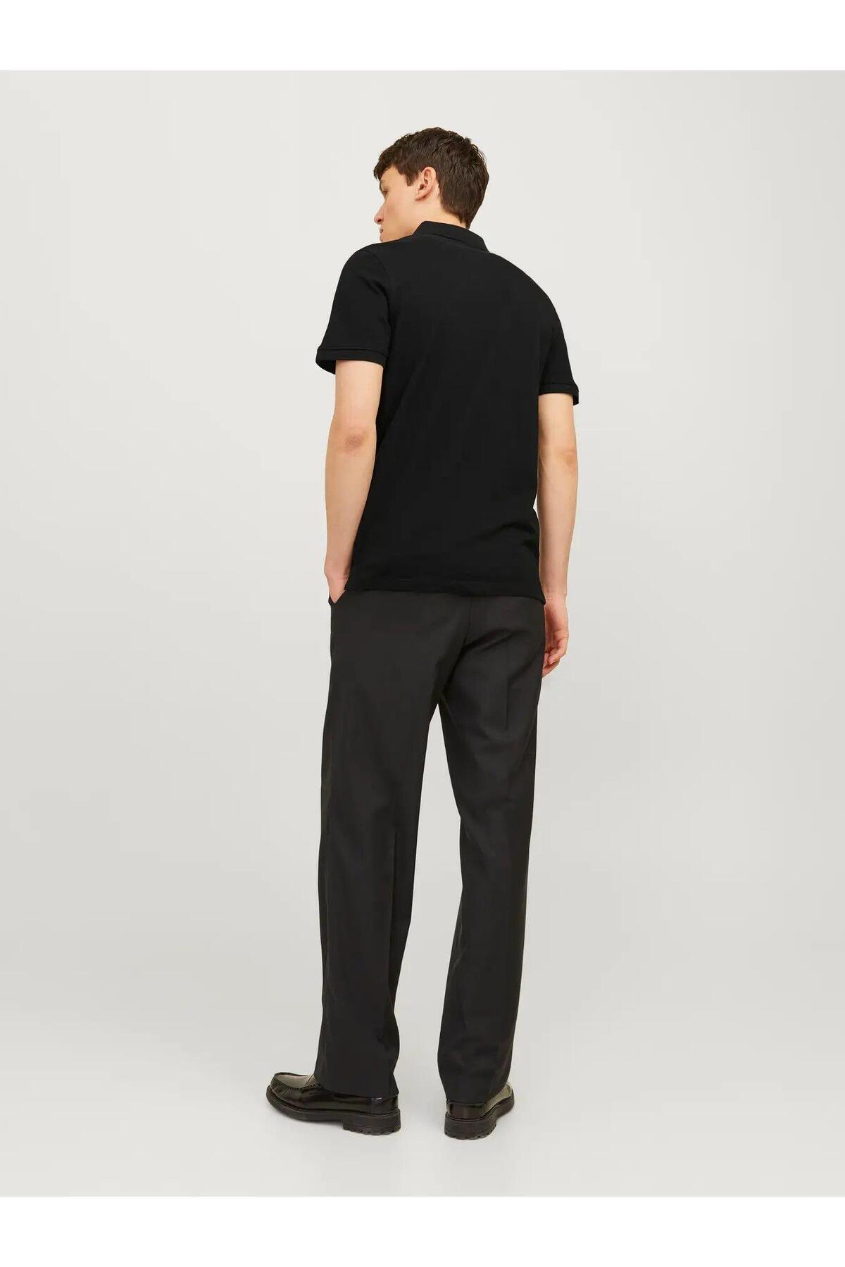 تیشرت مردانه راسته آستین کوتاه | جک اند جونز Jack & Jones 12136668-BL - تصویر 3
