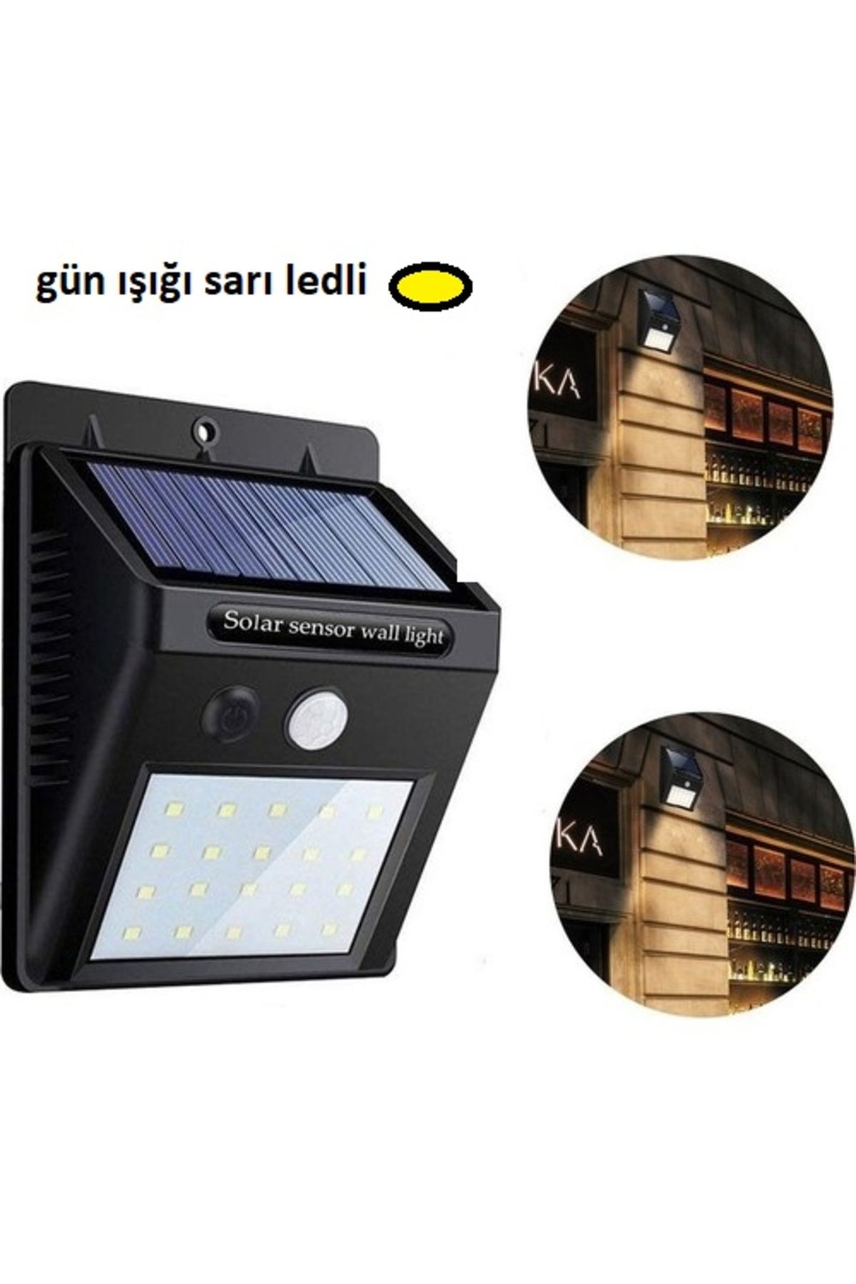 E BULURUM Hareket Sensörlü Güneş Enerjili Lamba