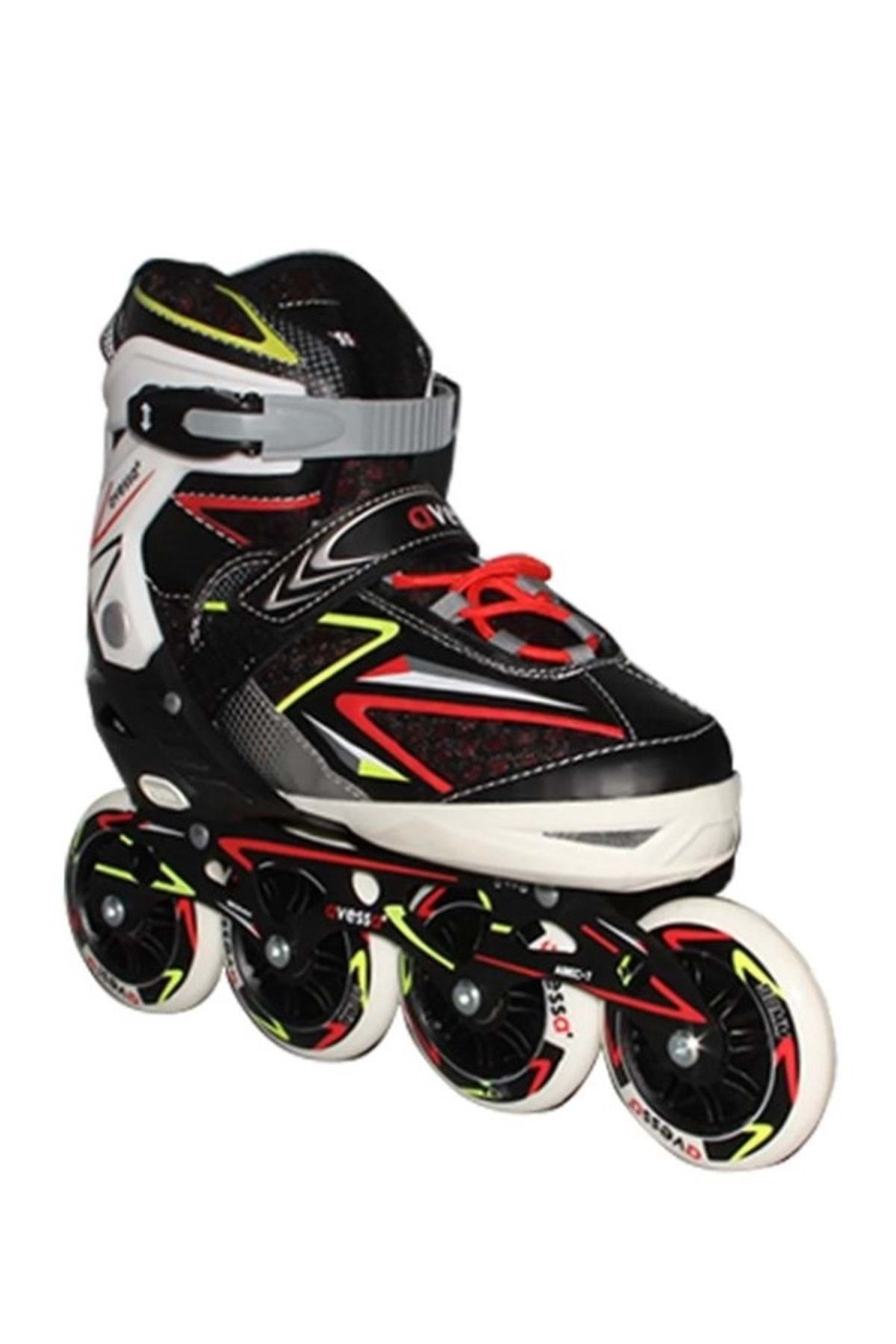 اسکیت ها مردانه و زنانه AVESSA PTA 300 SKATEN ABEC 7 چرخ سیلیکون یونیسکس SKATE مشکی KOCAMANLAR