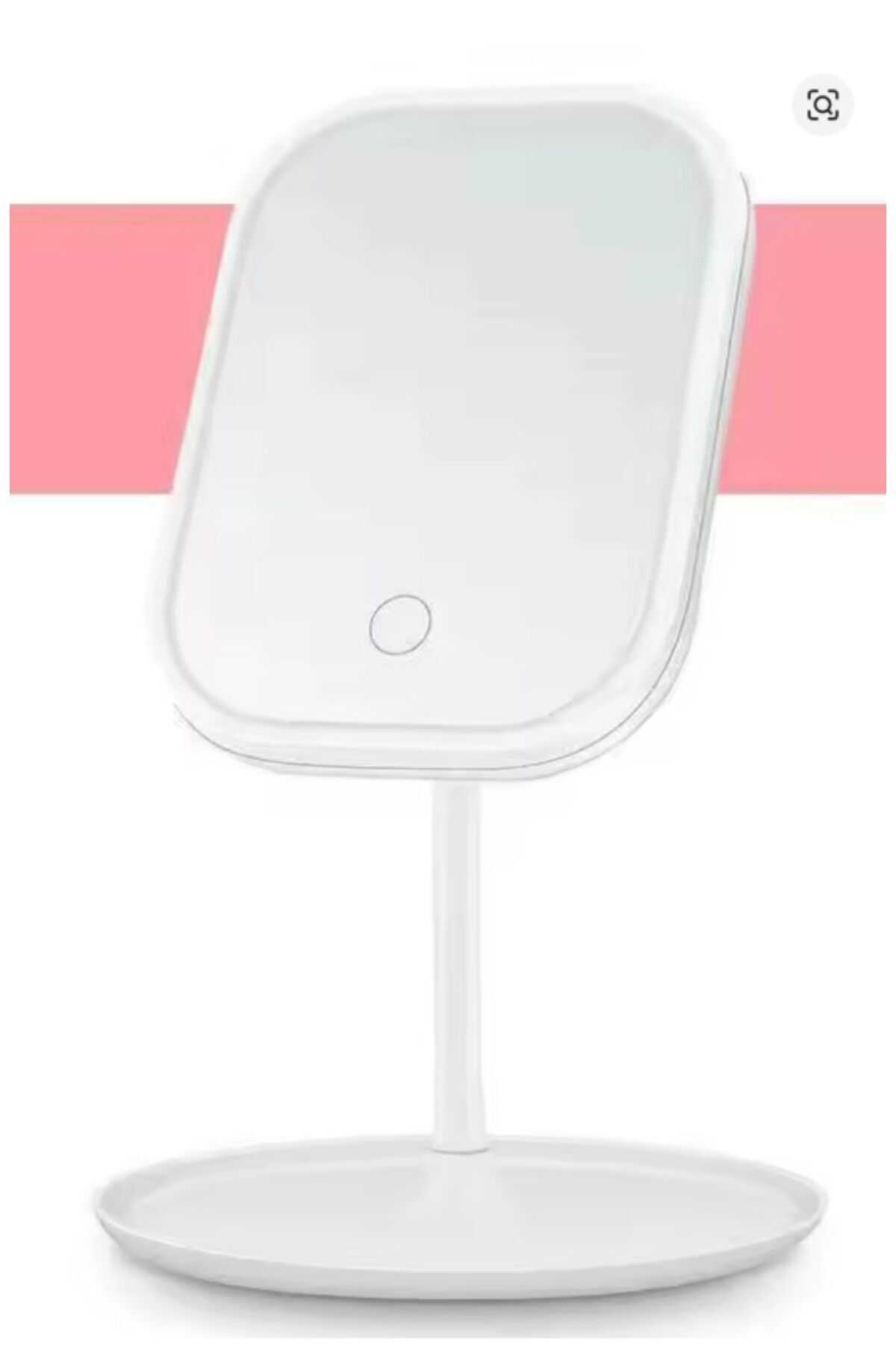 TARIK HOME 3 Renk Dokunmatik Led'li Taşınabilir Şarjlı Işıklı Standlı Makyaj Aynası