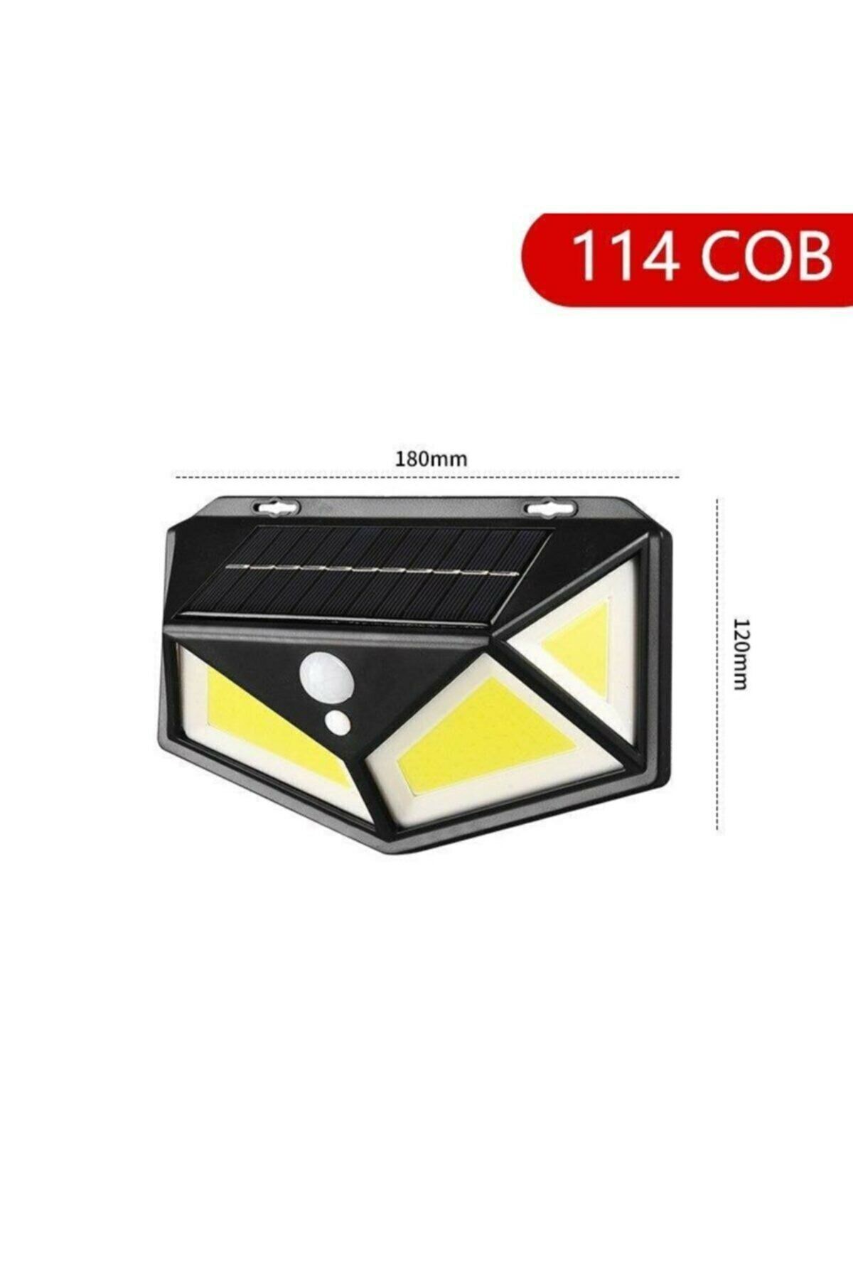 Allproduct Hareket Sensörlü Bahçe Lambası 114 Led 3 Mod