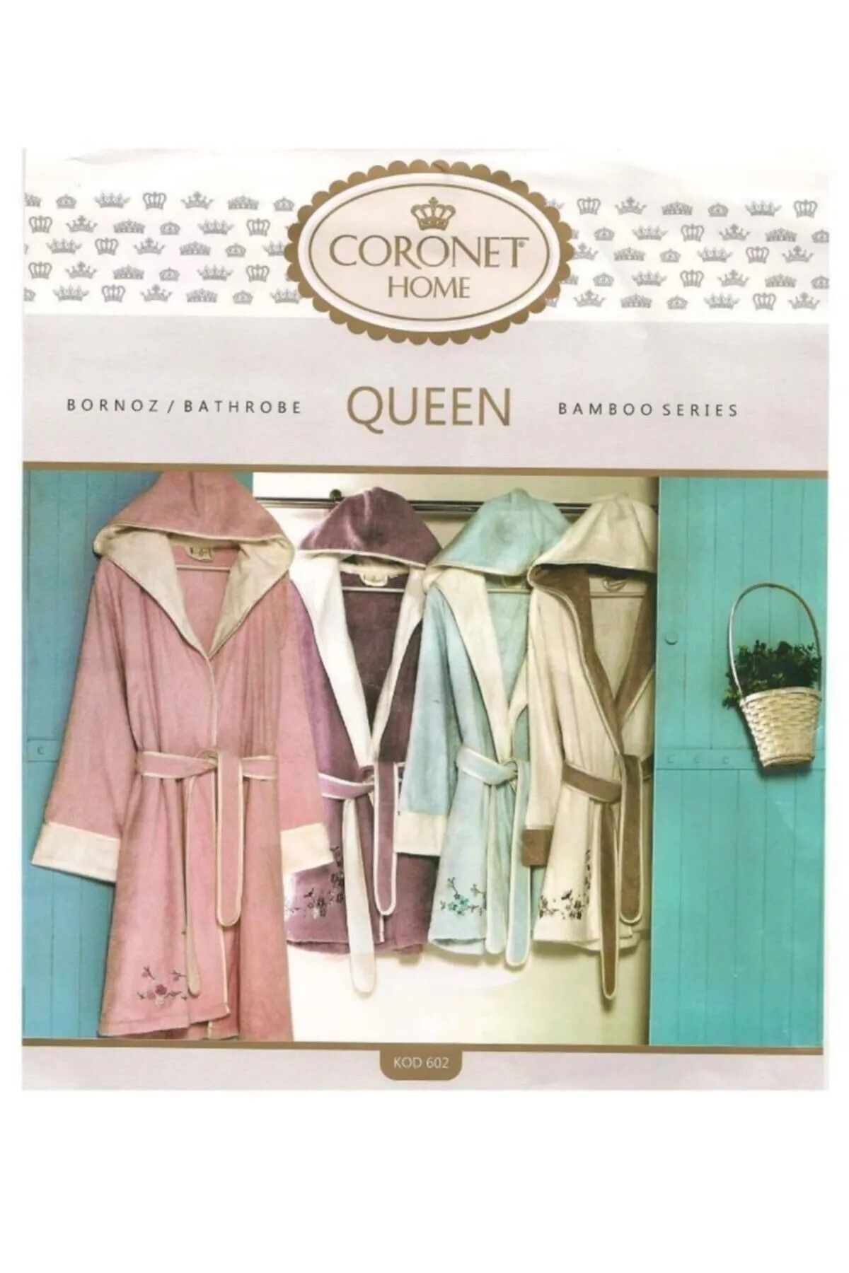 Coronet Home BAMBU KAPŞONLU BYN.BOR.S KREM