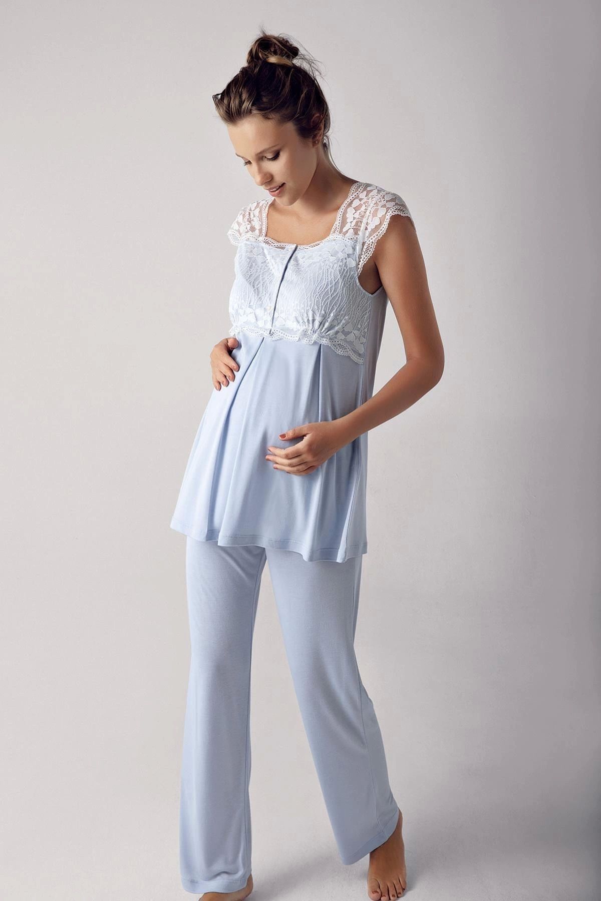 Moda Şahsenem 13200 Kısa Kol Lohusa Pijama Takımı