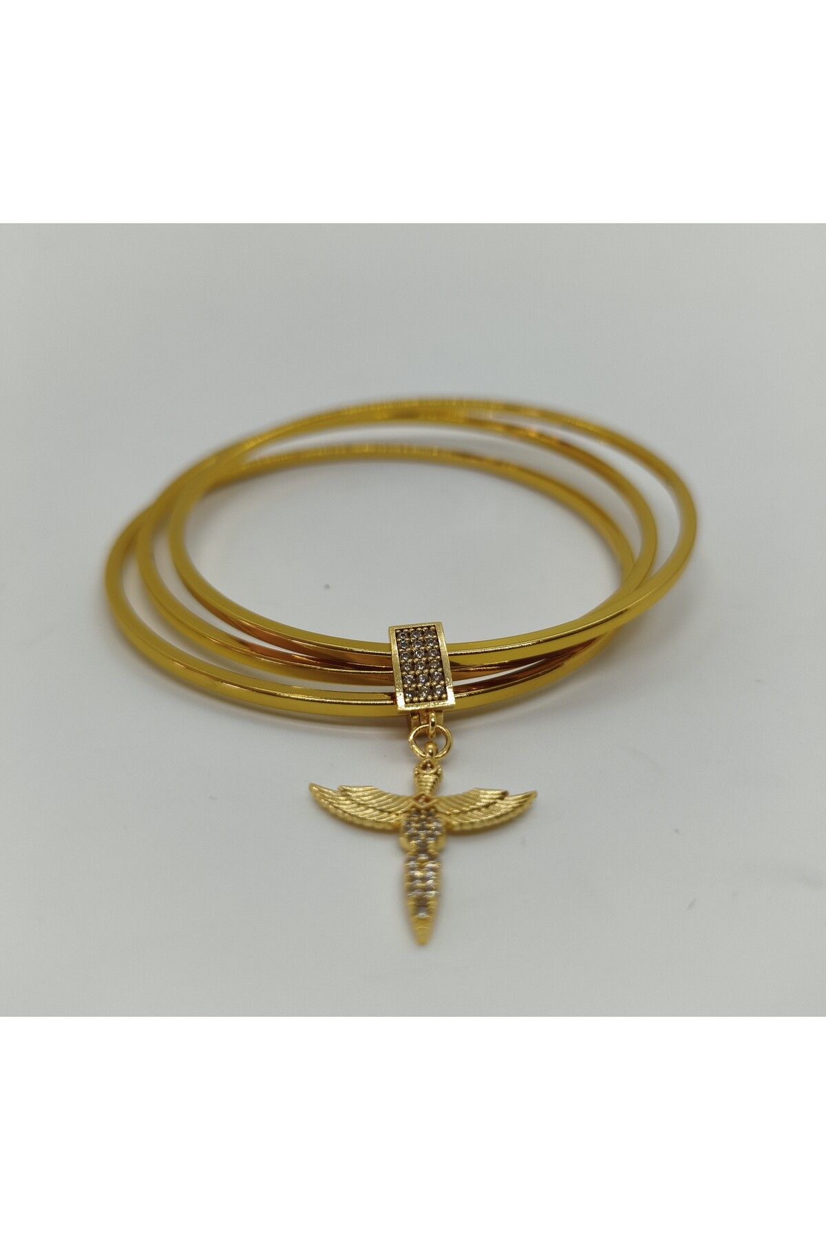 MONARE JEWELRY CHARMLI AJDA BİLEZİK-PASLANMAZ,SUYA DAYANIKLI,ANTİALERJİK