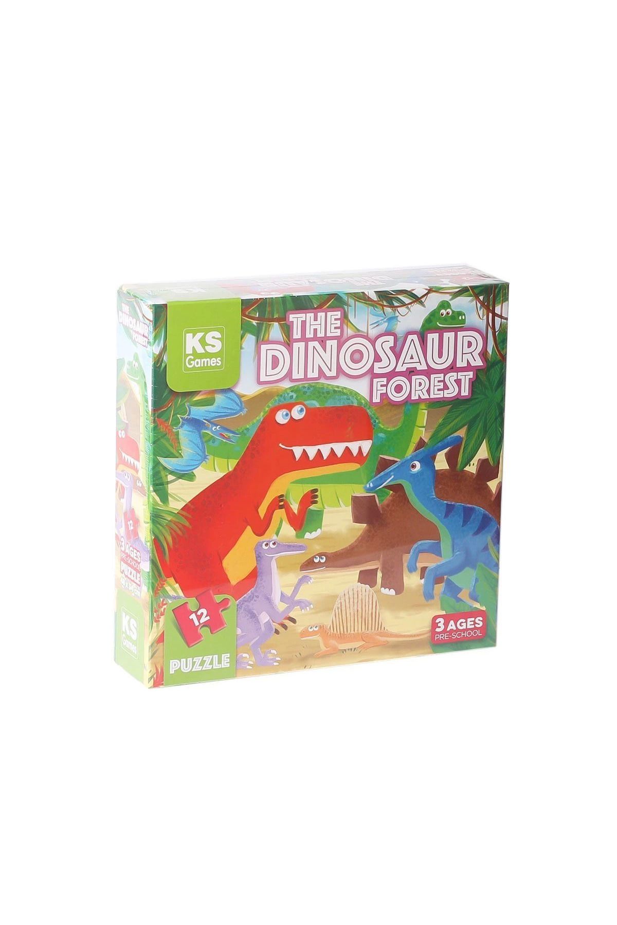 Ks Puzzle Prs 32703 The Dinosaur Forest Pre School Puzzle 12 Parça