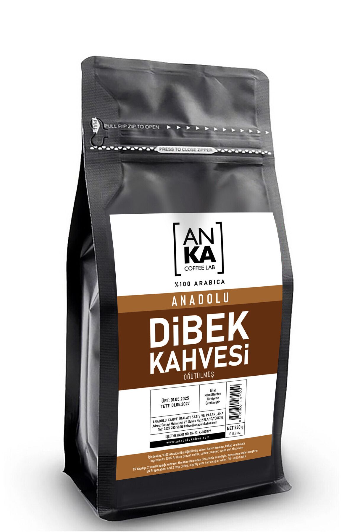 Anka Coffee Lab Geleneksel Türk Dibek Kahvesi 250g