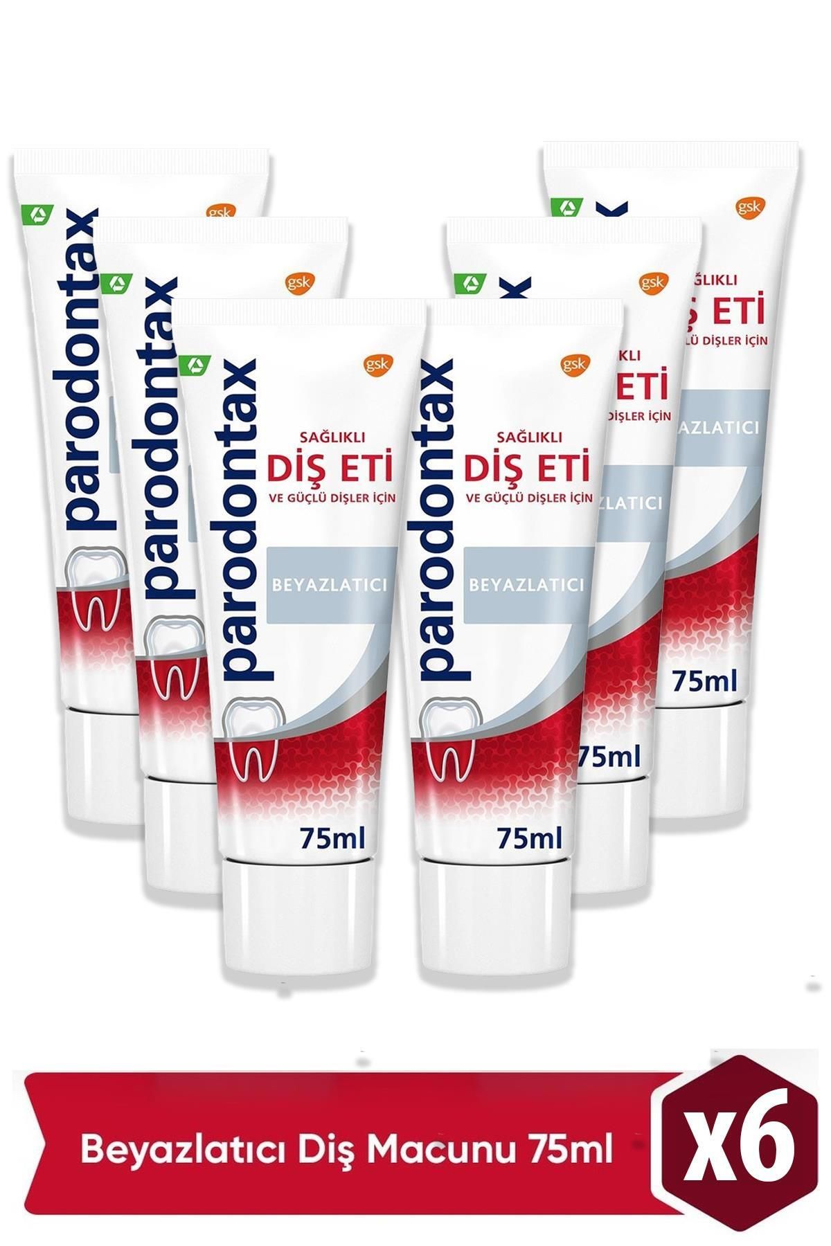Seddar Collection Parodontax Geliştirilmiş Tat Beyazlatıcı Diş Macunu 75 ml 6'lı