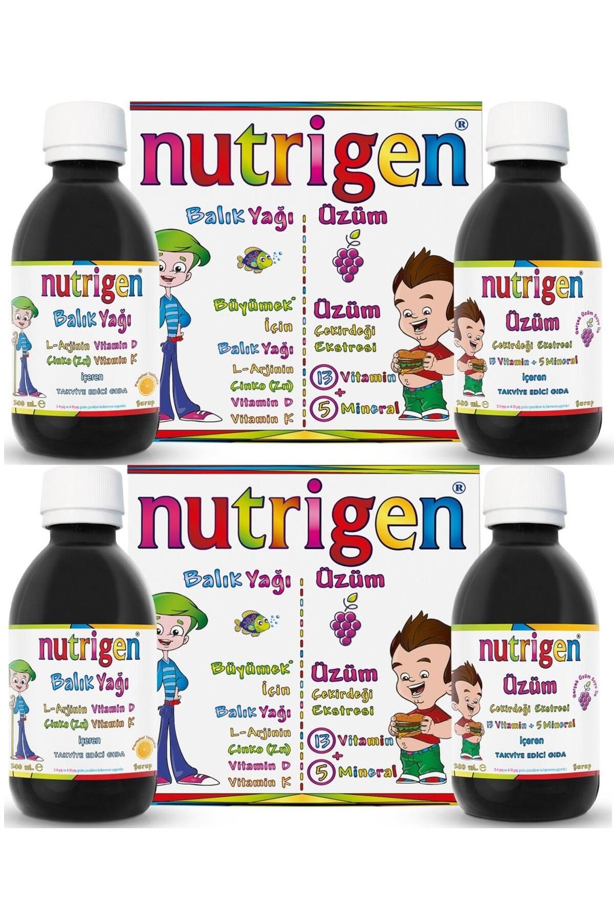 Seddar Collection Nutrigen Balık Yağı 200 ml + Üzüm Çekirdeği Ekstresi 200 ml (2'şer Adet)