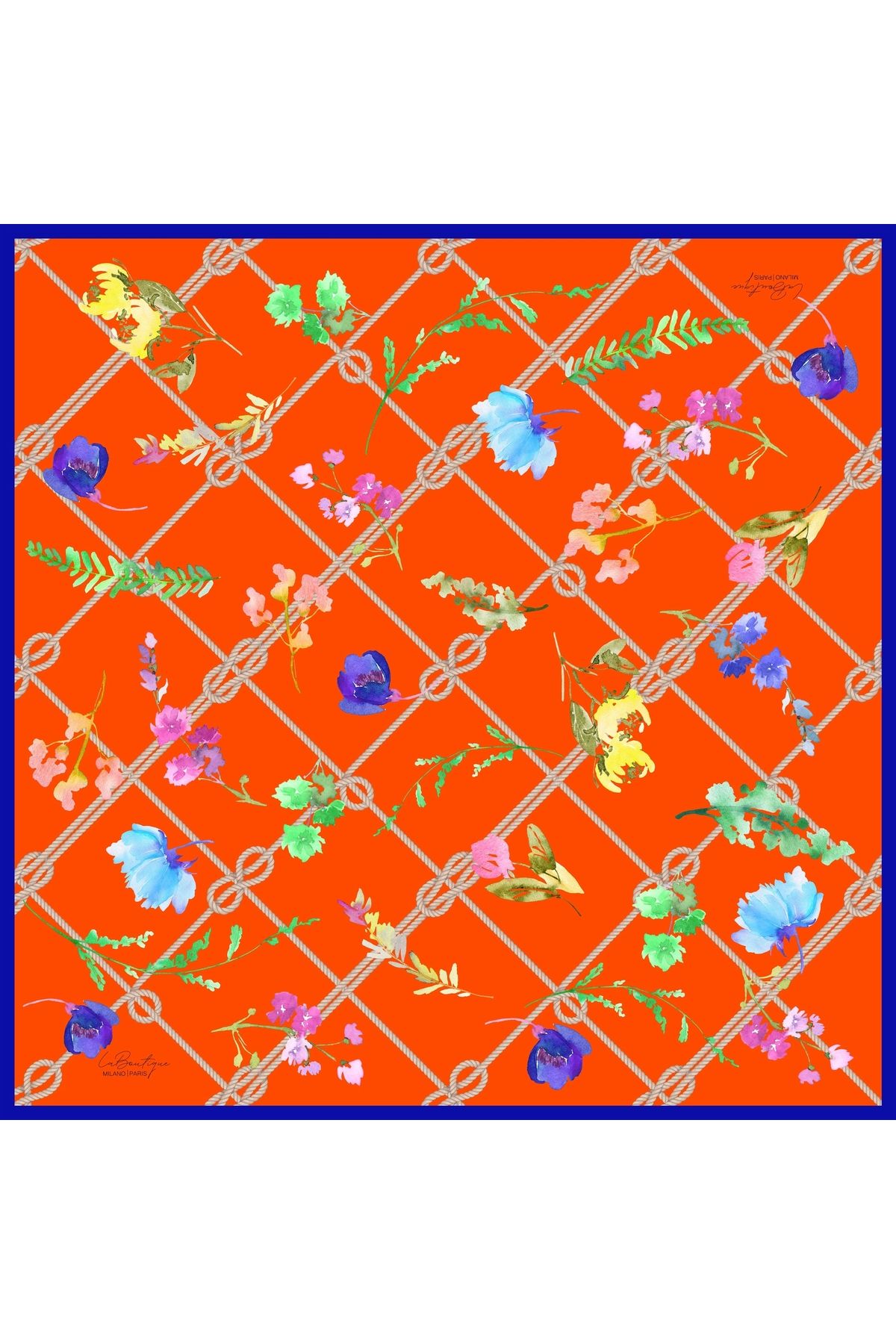 LA BOUTIQUE GÜZ | YAZ SERİNLİĞİ EŞARP 1657-07-90X90