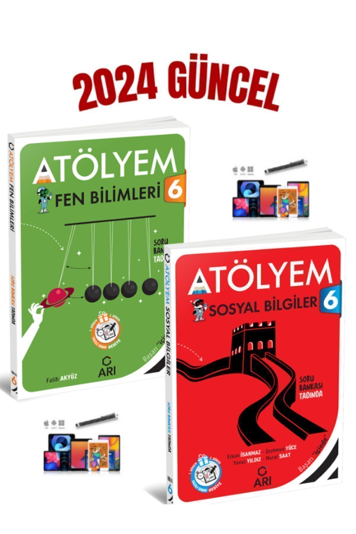 Arı Yayıncılık 2024-2025 Müfredat 6.Sınıf Arı Atölyem Fen-Sosyal Soru Bankası Seti+ Kalem
