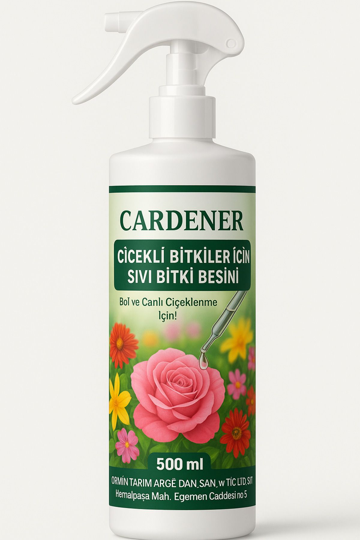 ORMIN Gardener Çiçekli Bitkiler Için Bitki Besini, Özel Bakım Spreyi - 500 ml