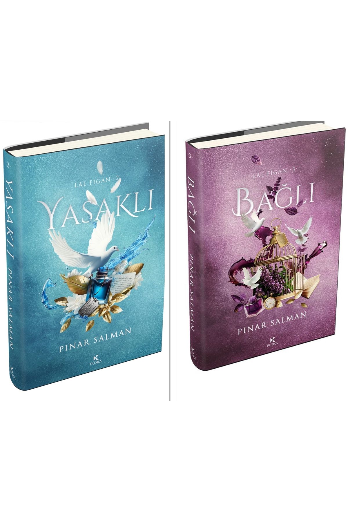 Pukka yayınları YASAKLI VE BAĞLI CİLTLİ İKİLİ SET—PINAR SALMAN