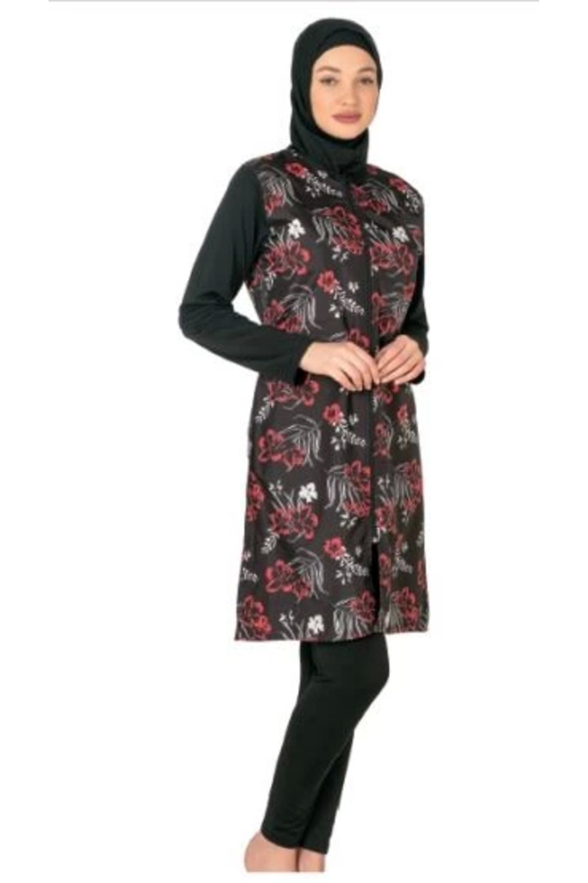 Moda Şahsenem Fantasy 3435 Desenli Tesettür Mayo