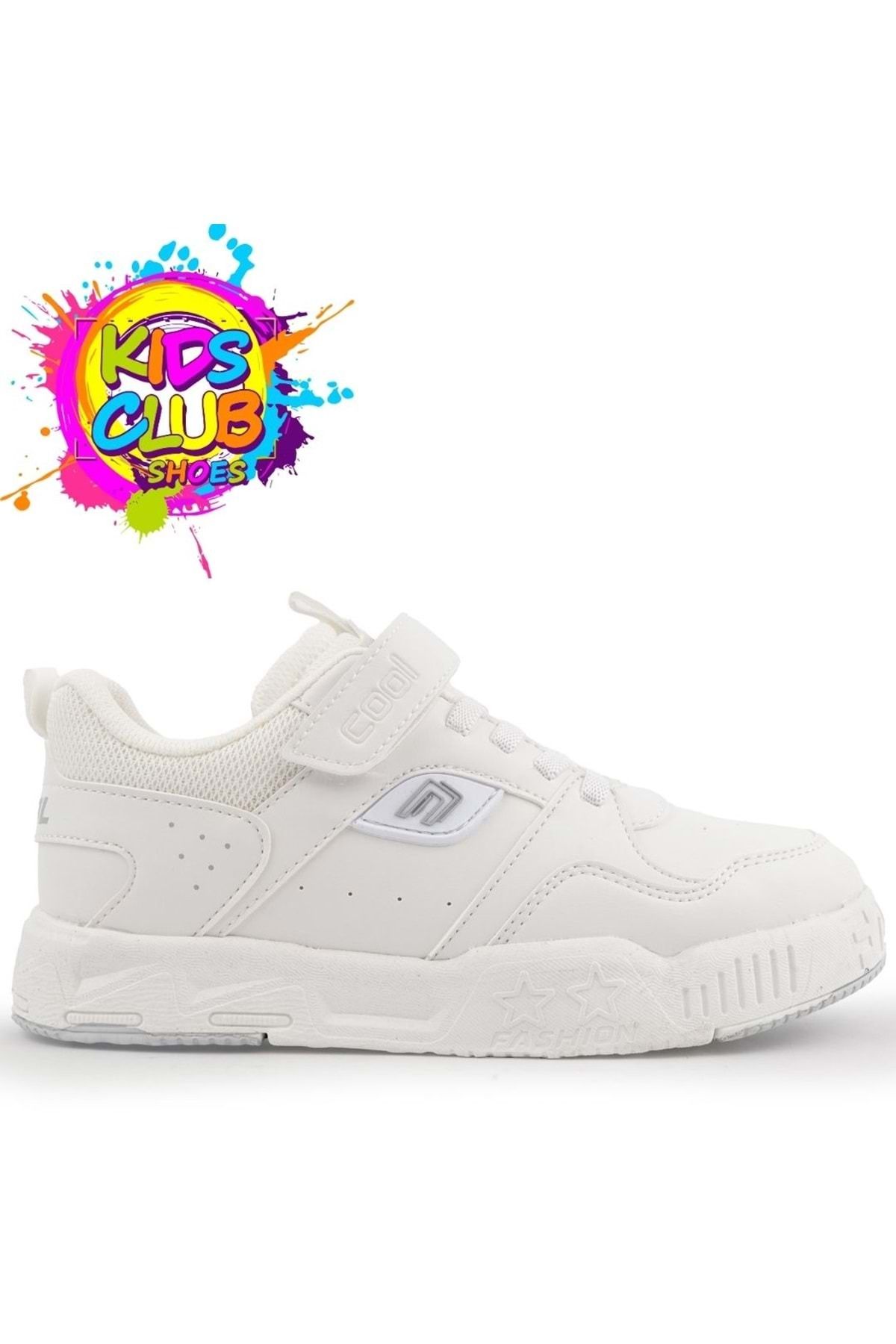 Kids Club Shoes Cool Prax Sneaker Ortopedik Taban Unisex Çocuk Spor Ayakkabı BEYAZ