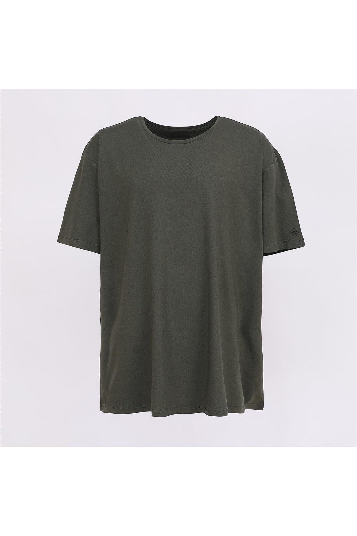 Dio Rise Erkek O Yaka Kısa Kol Tişört - (3XL-5XL) - BSM-108 - Zeytuni