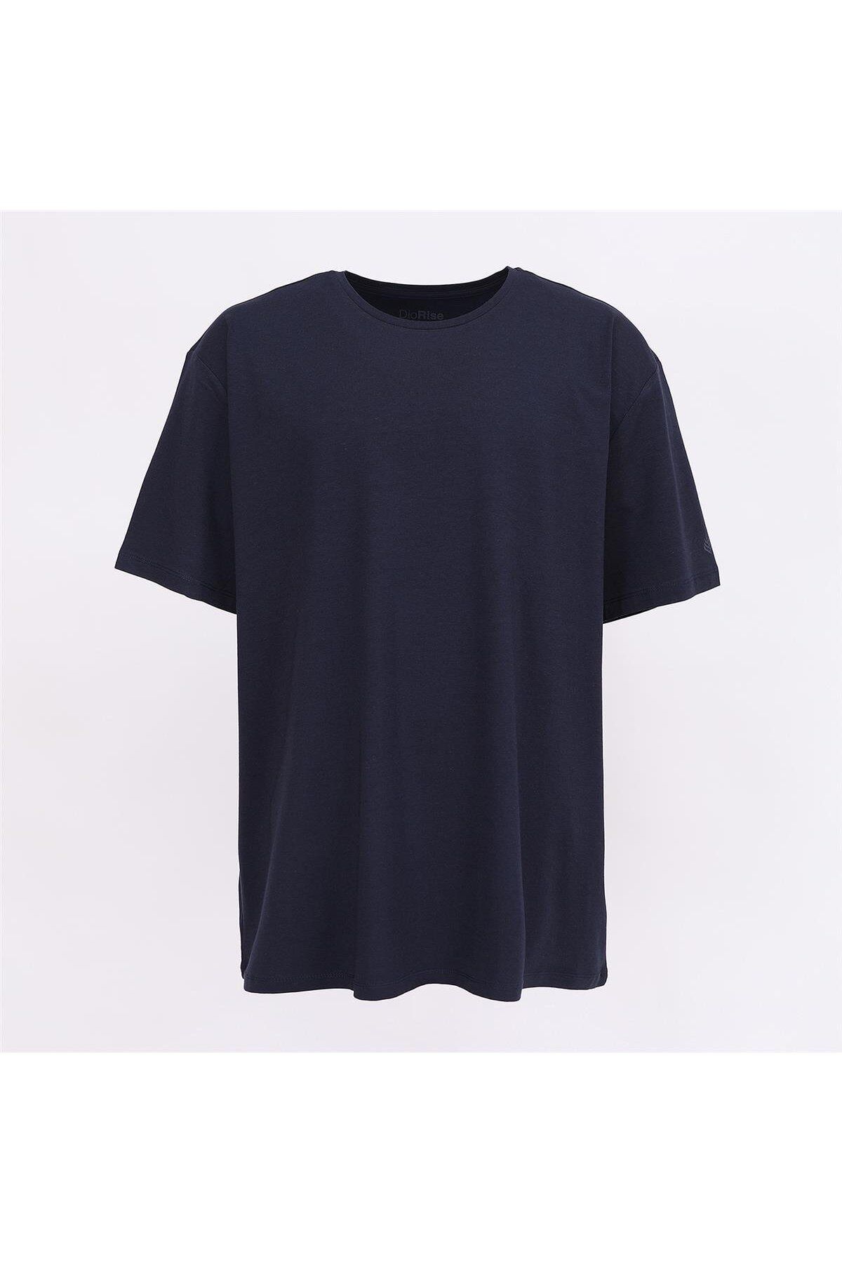 Dio Rise Erkek O Yaka Kısa Kol Tişört - (3XL-5XL) - BSM-108 - Lacivert