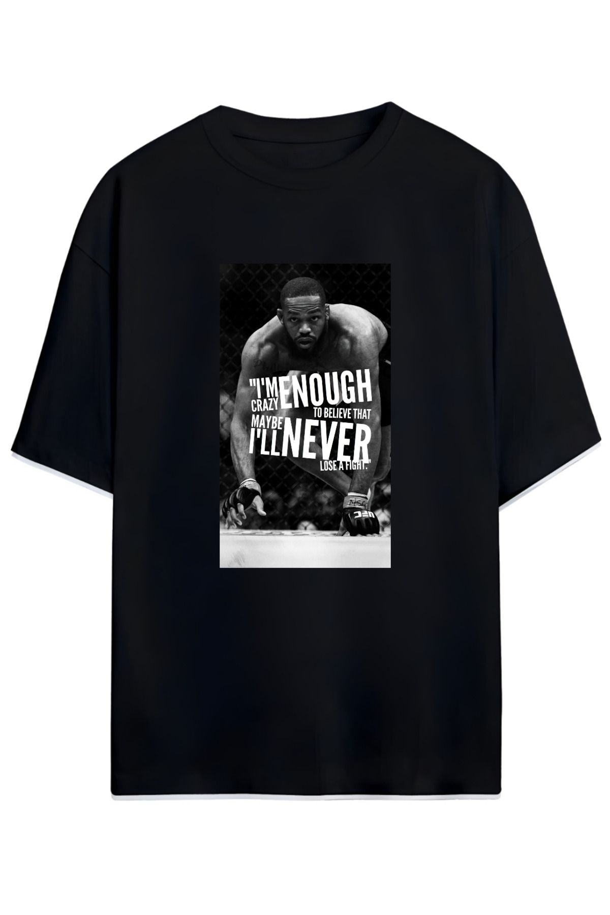 MAGORS Jon Jones UFC Baskılı Oversize T-Shirt