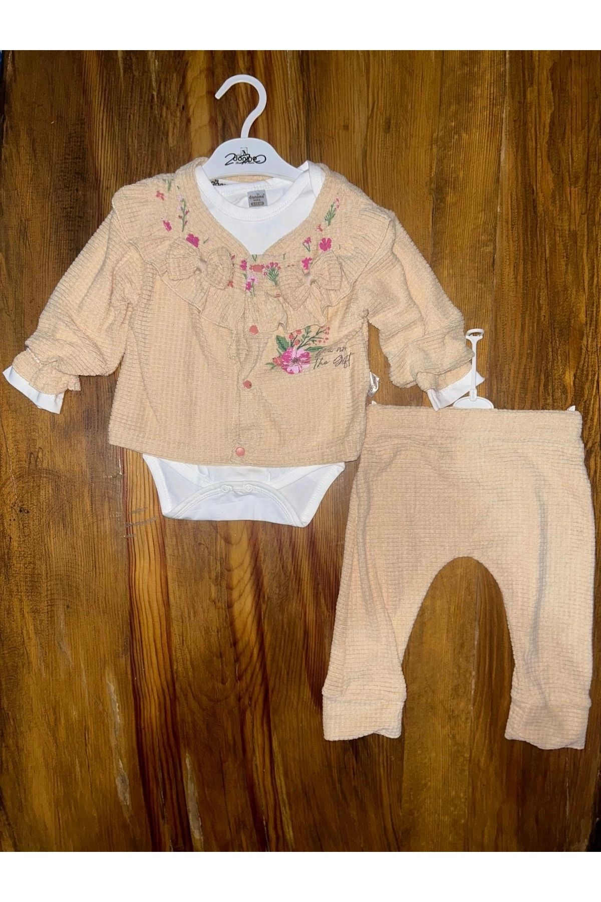 OurStyles 3-12 aylık üçlü takım bej