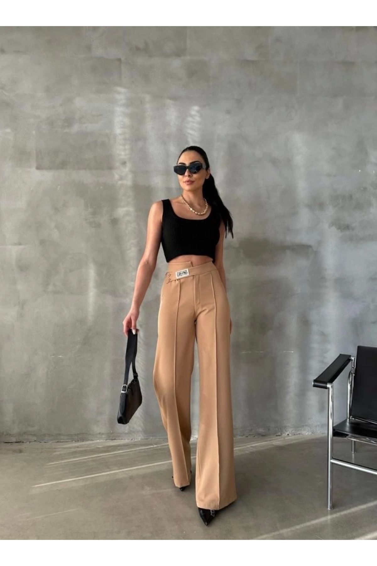 MODA DREA ETİKETİ PAAZZO PANTOON Bej
