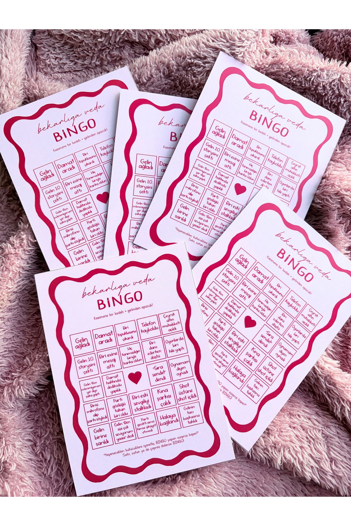 Pankart Evi Bekarlığa Veda Partisi Eğlenceli Oyun Kartı 9 Adet - Bride To Be