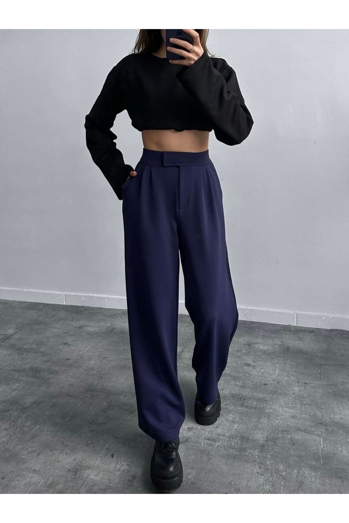 OurStyles Cırtlı palazzo pantolon