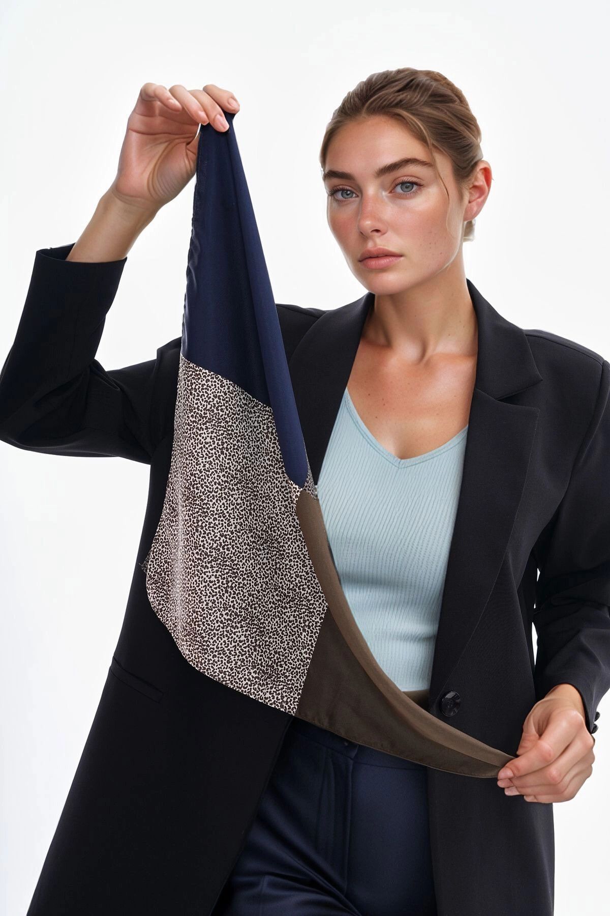 bacc Siyah Desenli Bandana Fular 53X53 Cm BCNSV-2515254