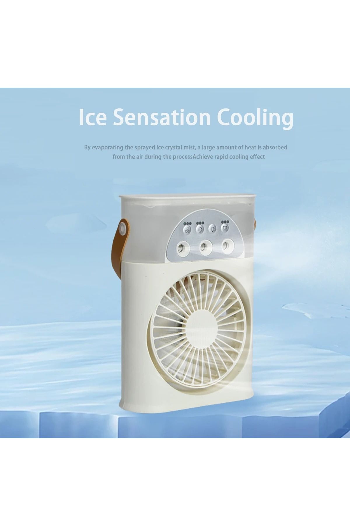 EN SİGA Masaüstü klima taşınabilir Fan çift sprey ultrasonik atomizasyon 3-Speed gece lambası Fan