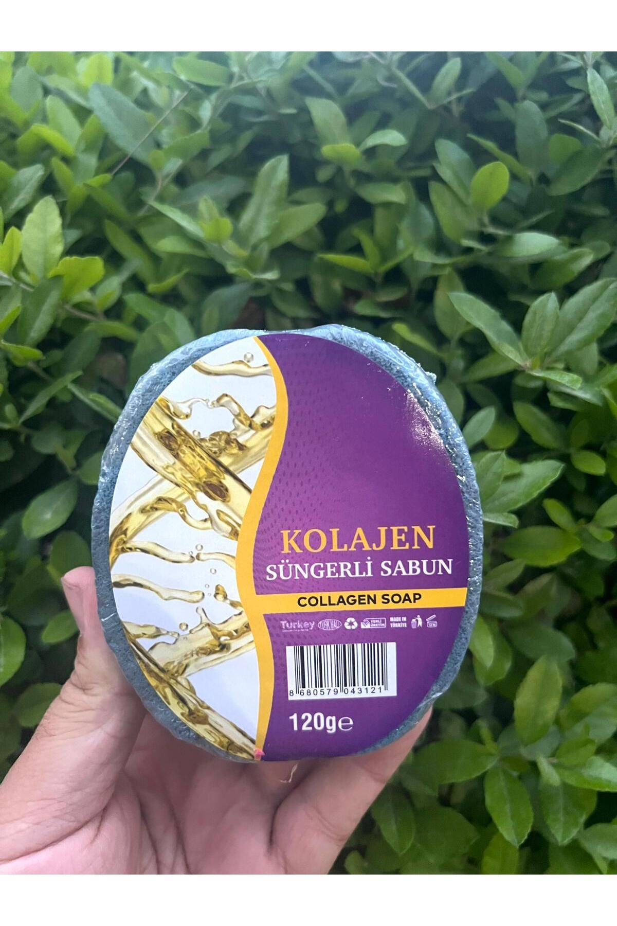 aralmini Kolajen Özlü Doğal Süngerli Sabun 120 gr