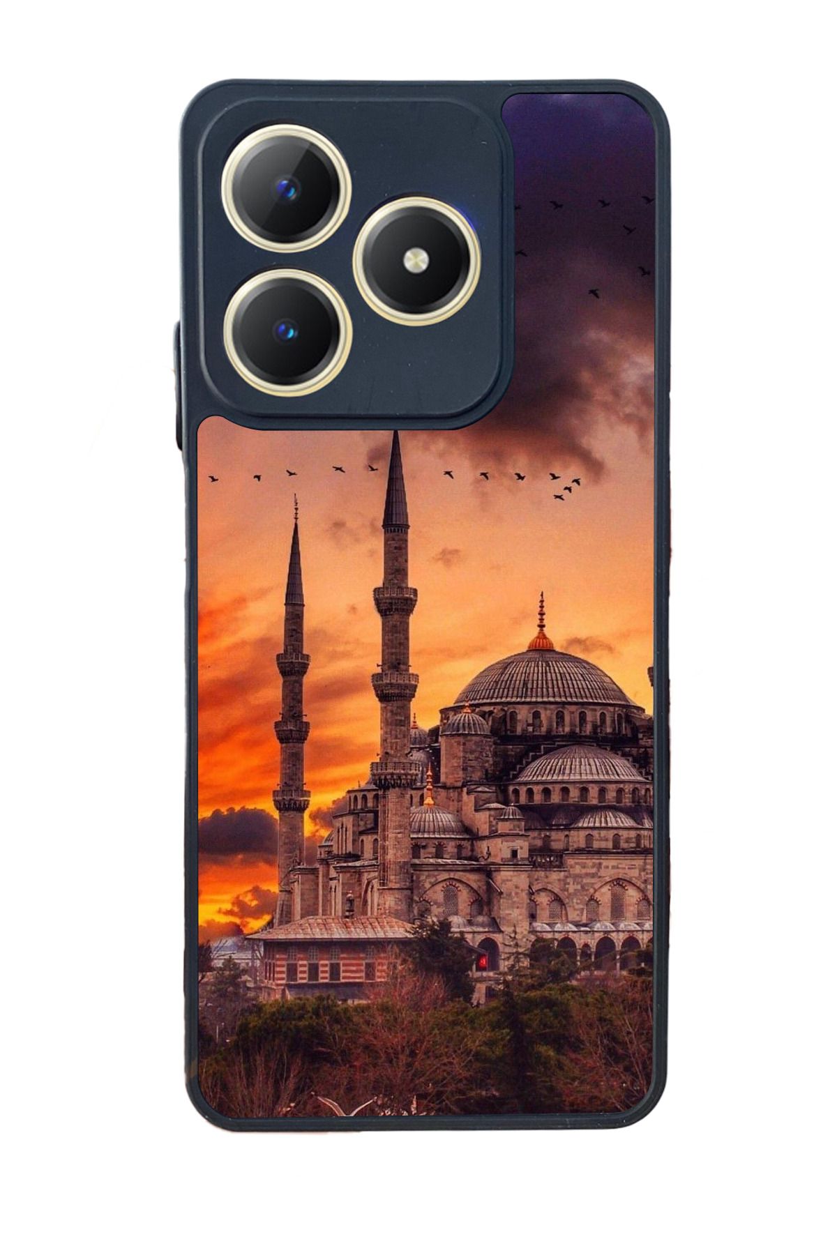 realme C61 Mat Uyumlu Siyah Kılıf – Yumuşak Silikon, Koruyucu, Şok Emici Kapak