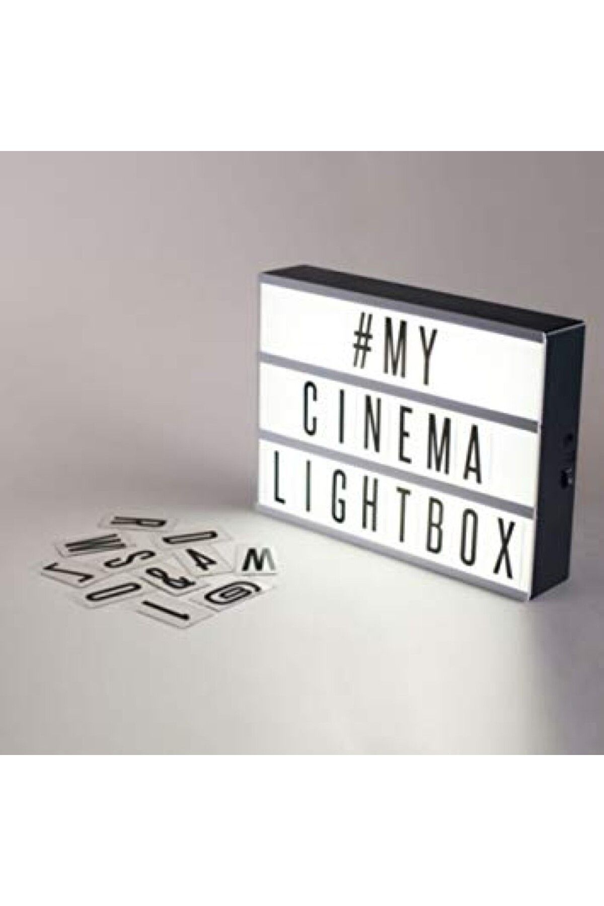 BAMTEBİ A4 Light Box 96 Harfli Led Işıklı Pano Pilli & Usb Girişli