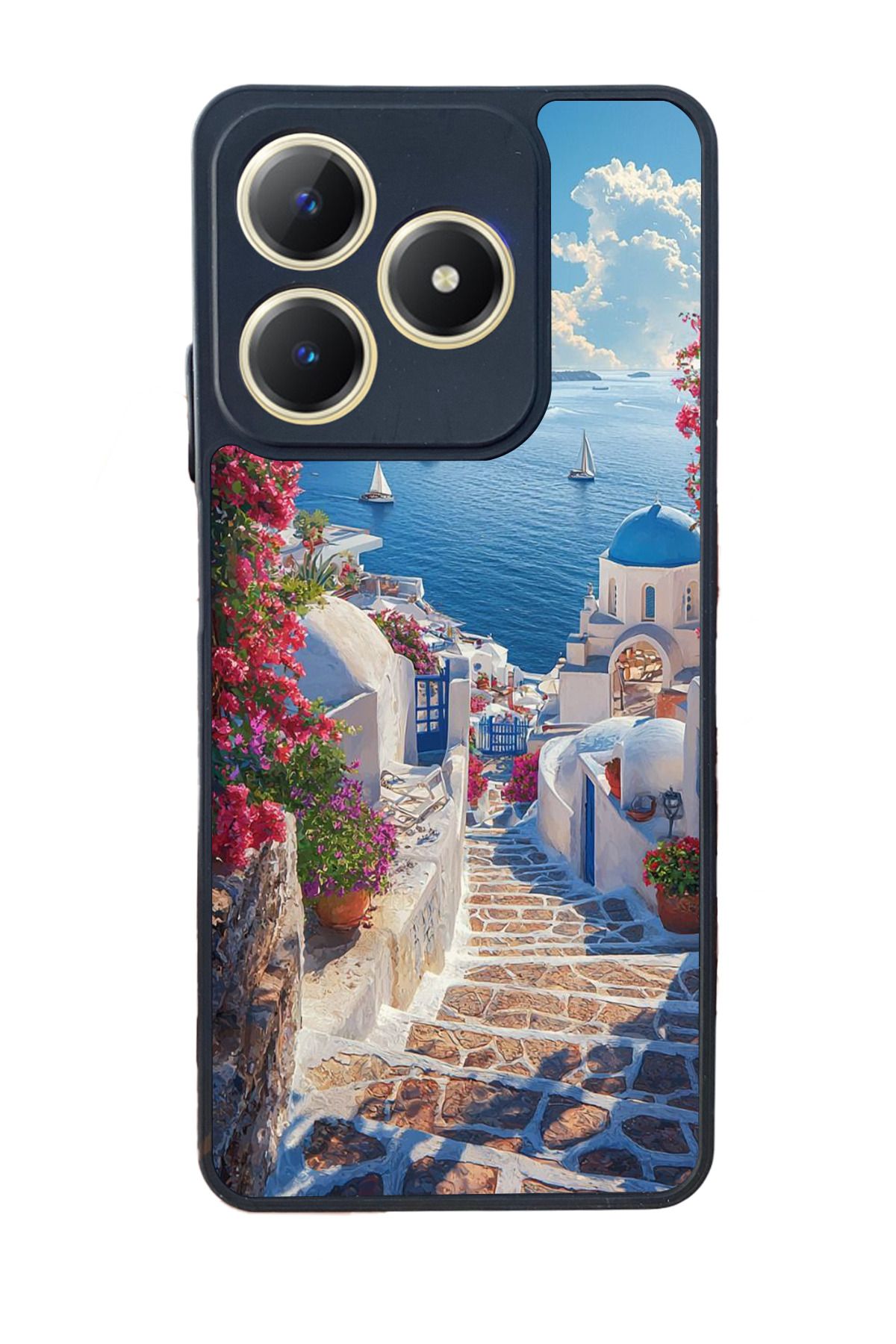 realme C63 Mat Uyumlu Siyah Kılıf – Yumuşak Silikon, Koruyucu, Şok Emici Kapak